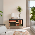 FIGURES OF NATURE Sideboard mit 2 Türen in Eiche-Optik