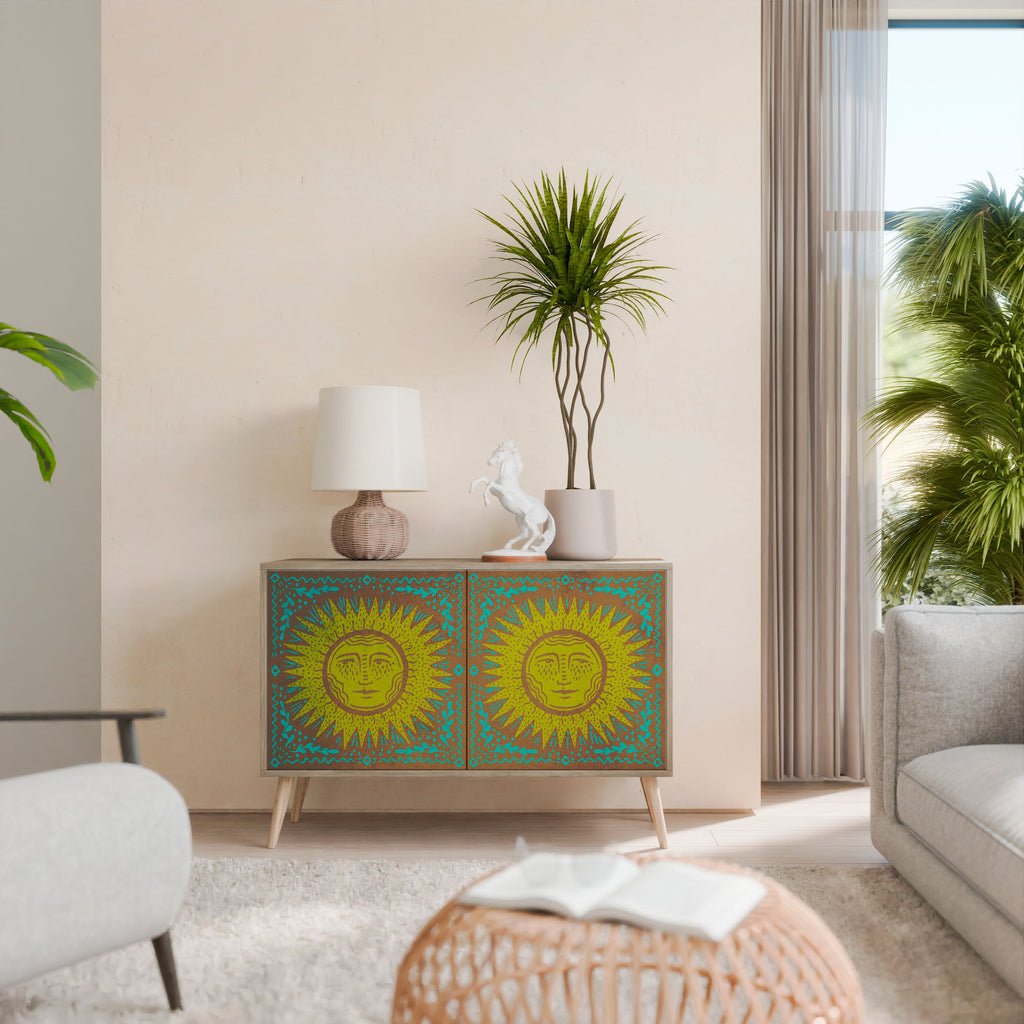 SUNSHINE EULOGY Sideboard mit 2 Türen in Eichenoptik