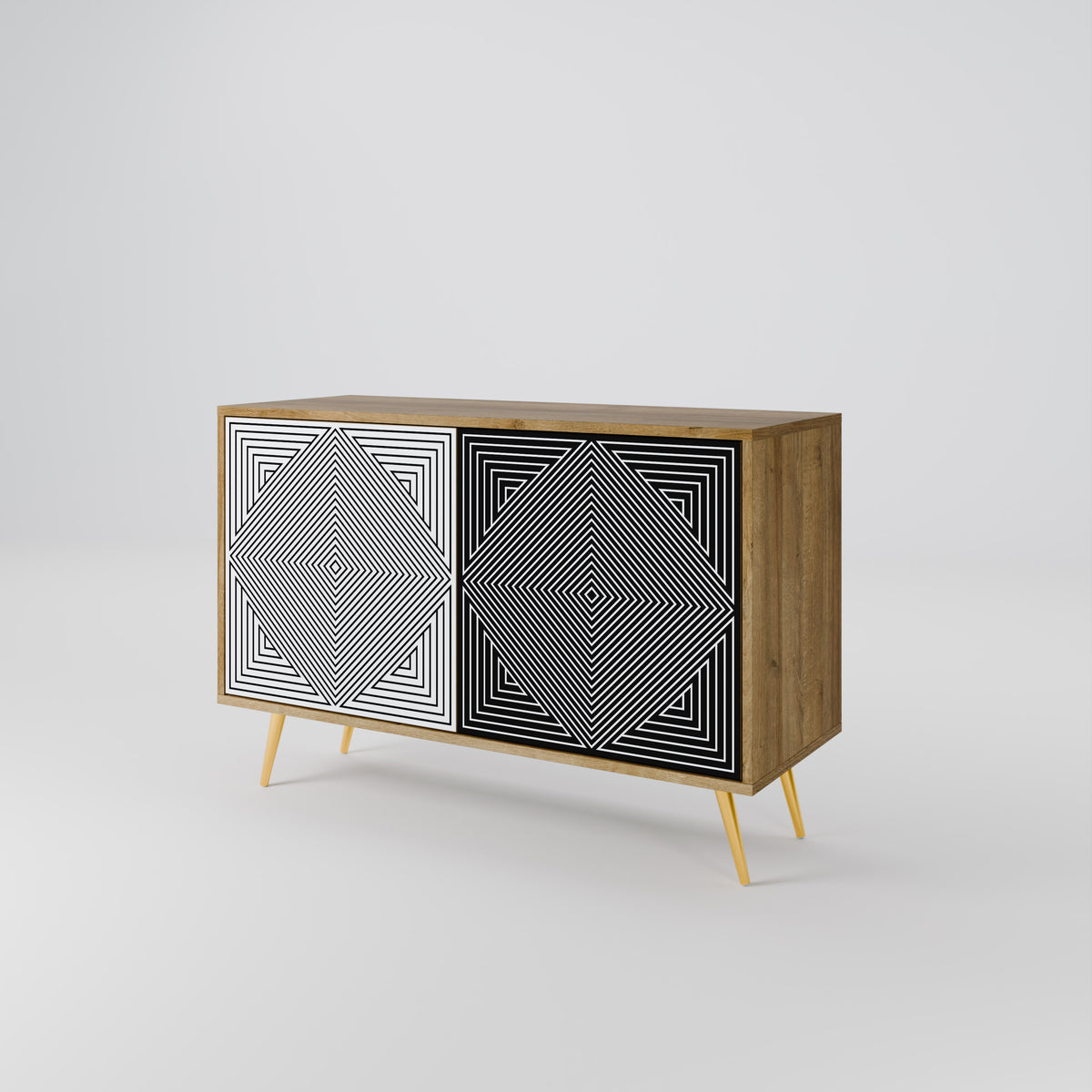 POLYGON ILLUSION 2-türiges Sideboard