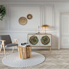 GREEN CIRCLES Sideboard mit 2 Türen in Eiche-Optik