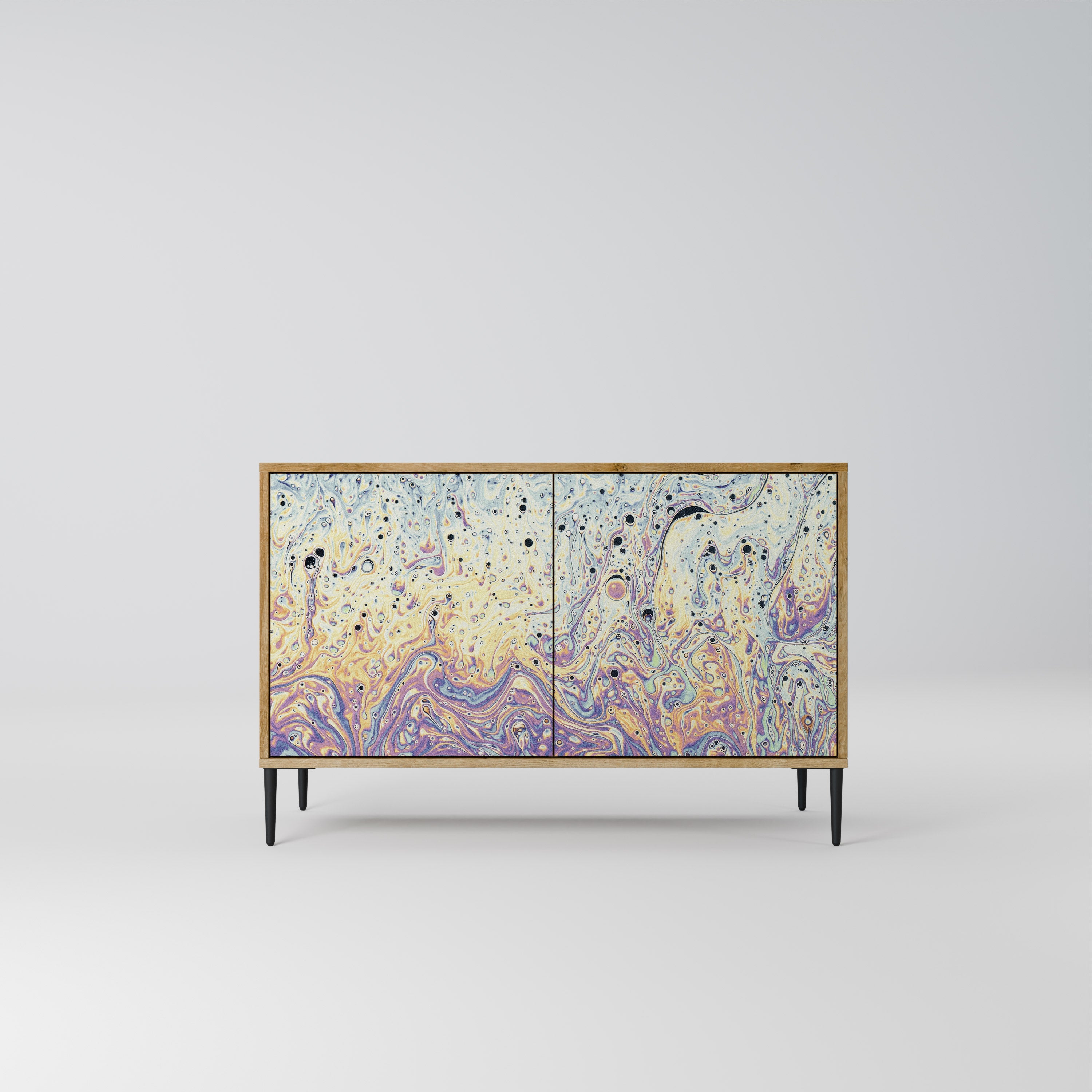 MOSAIC OF COLORS Sideboard mit 2 Türen in Eichenoptik