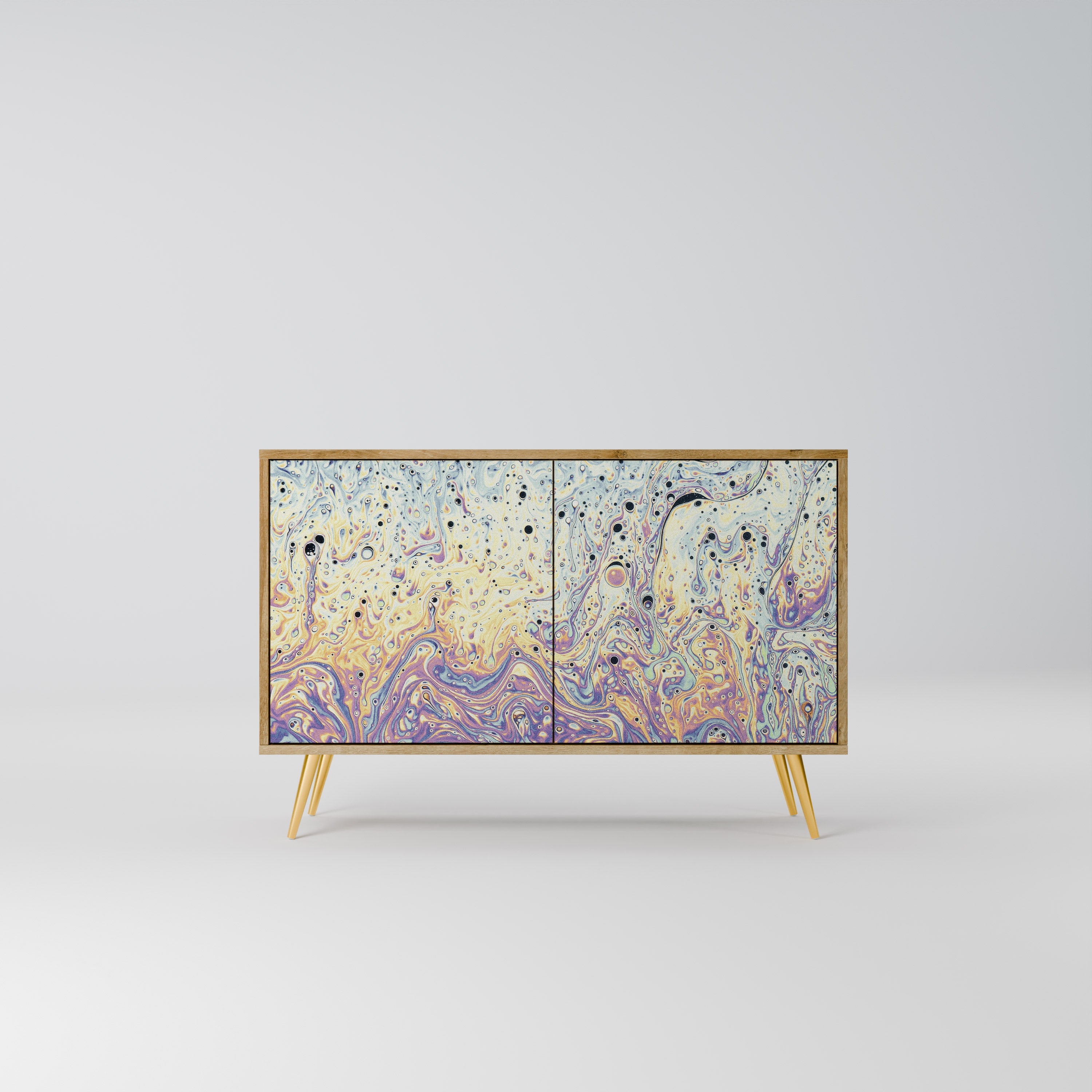 MOSAIC OF COLORS Sideboard mit 2 Türen in Eichenoptik