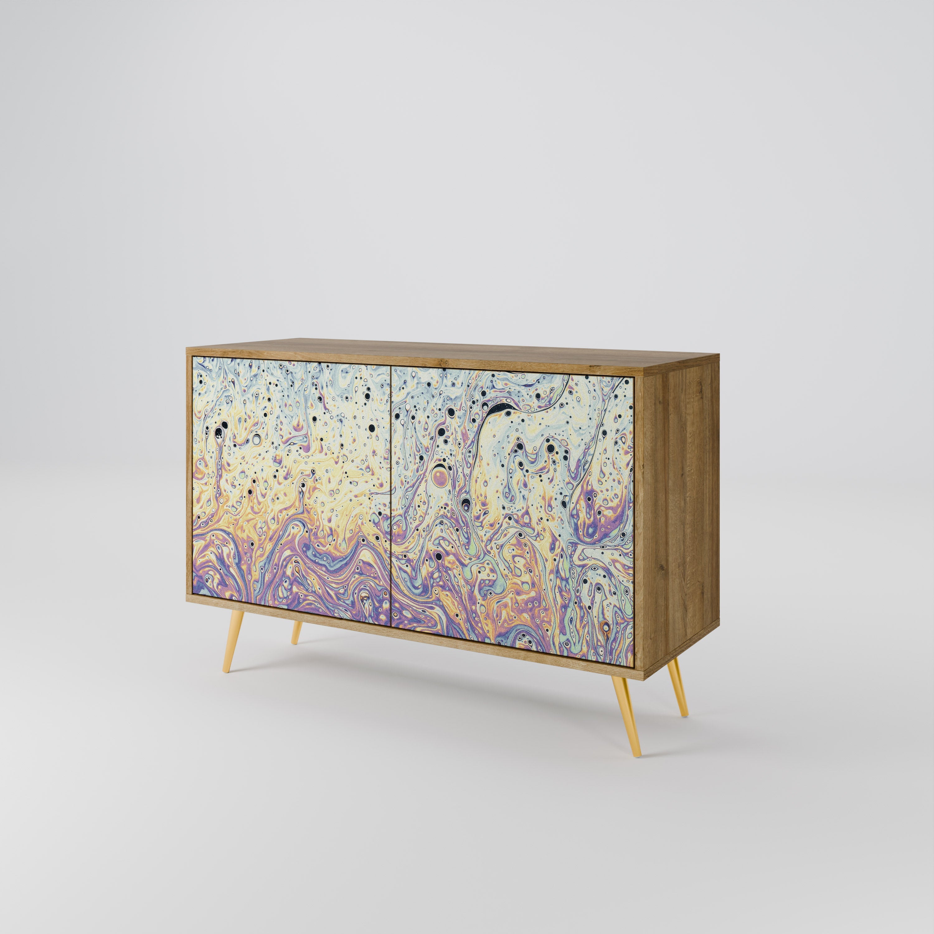 MOSAIC OF COLORS Sideboard mit 2 Türen in Eichenoptik