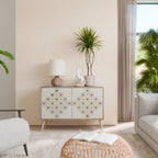 PATTERNED PRISM Sideboard mit 2 Türen in Eiche-Optik