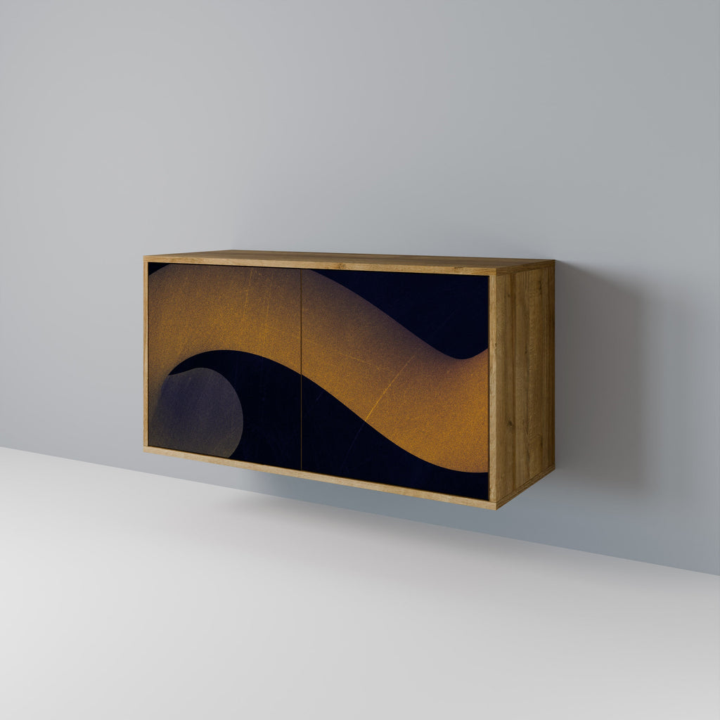 HOLLOW TIME Sideboard mit 2 Türen in Eichenoptik