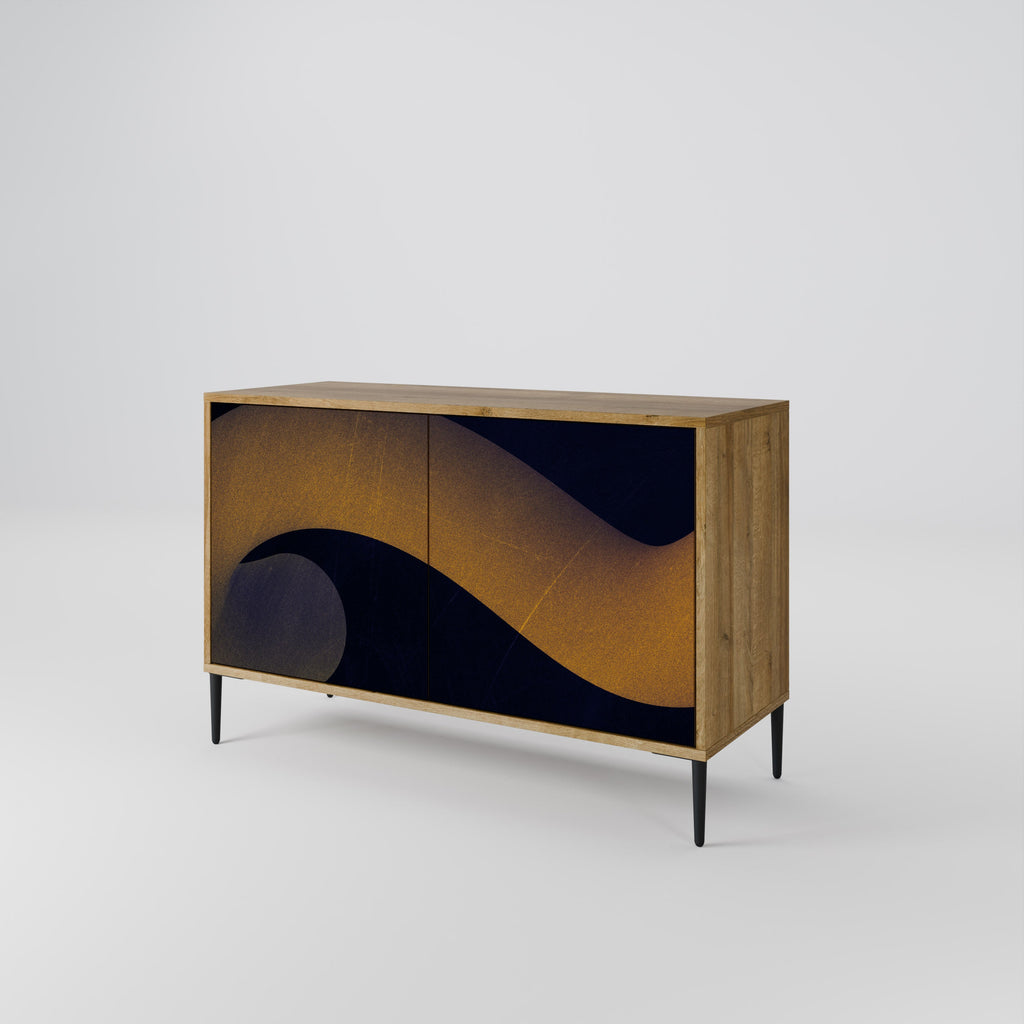 HOLLOW TIME Sideboard mit 2 Türen in Eichenoptik