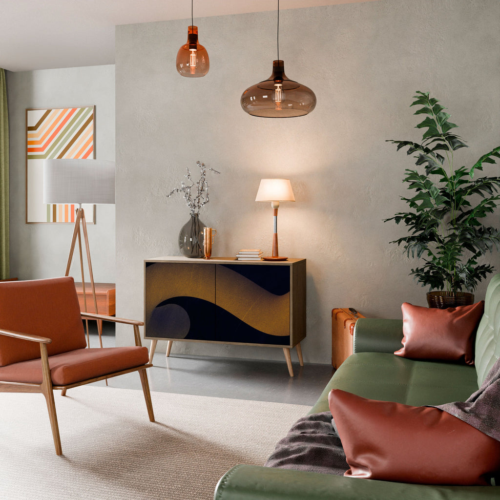 HOLLOW TIME Sideboard mit 2 Türen in Eichenoptik