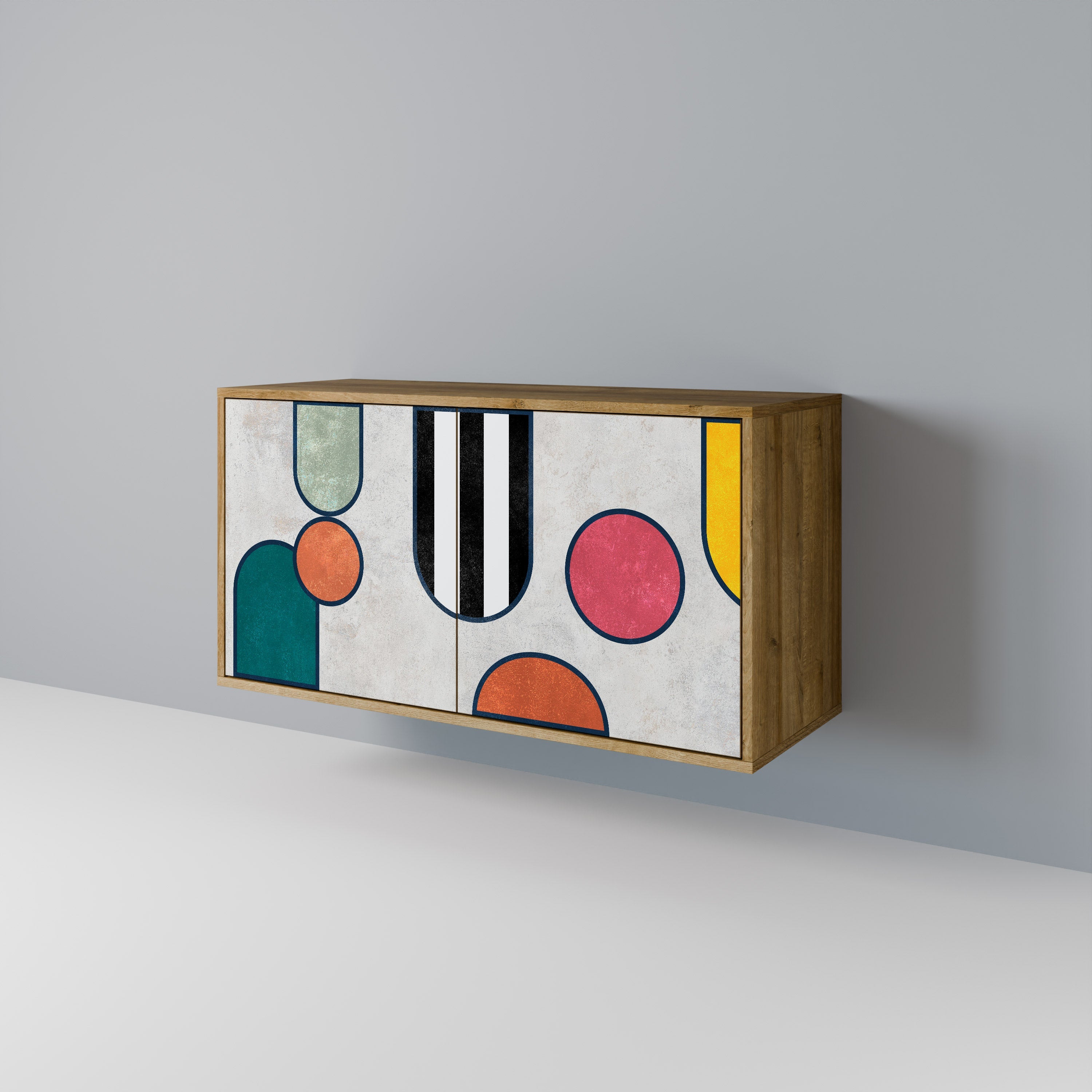 COOL STORY 2-türiges Sideboard in Eichenoptik