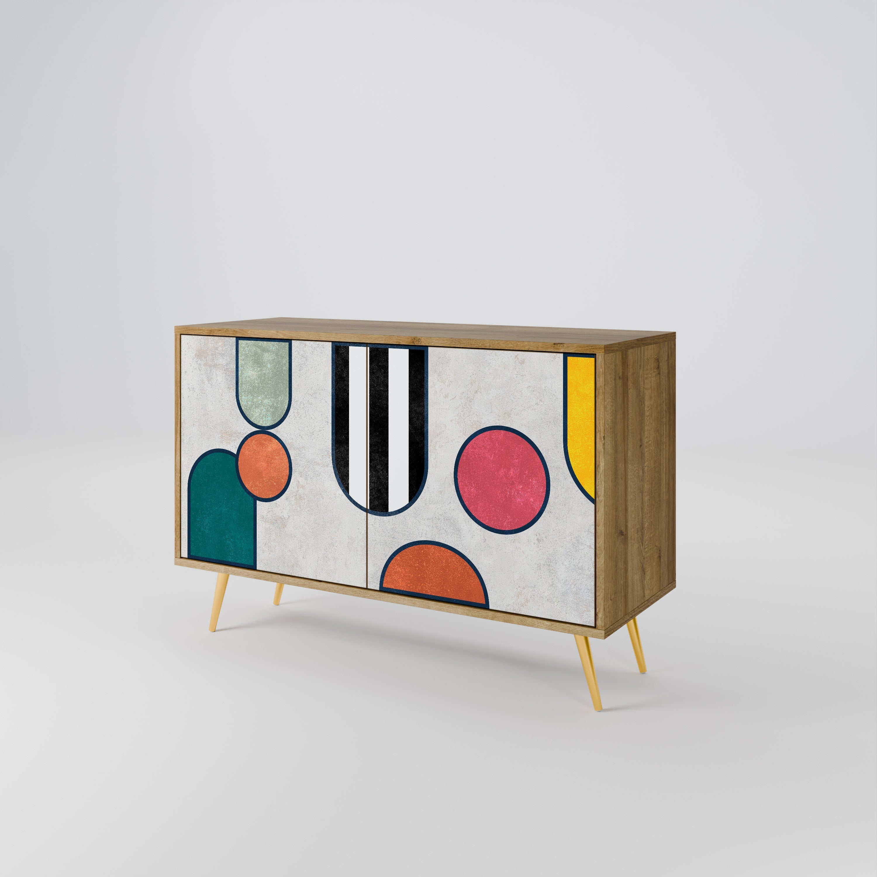COOL STORY 2-türiges Sideboard in Eichenoptik