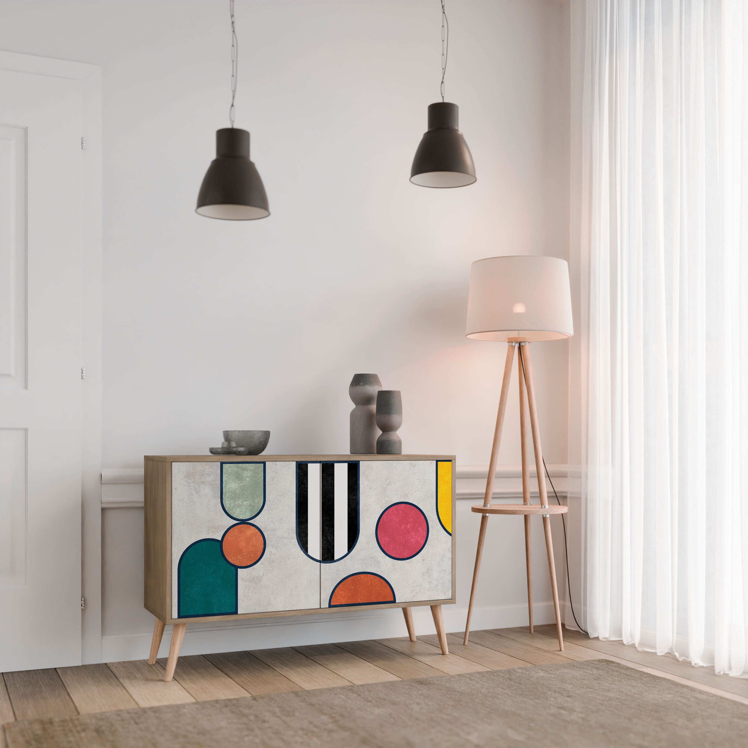COOL STORY 2-türiges Sideboard in Eichenoptik