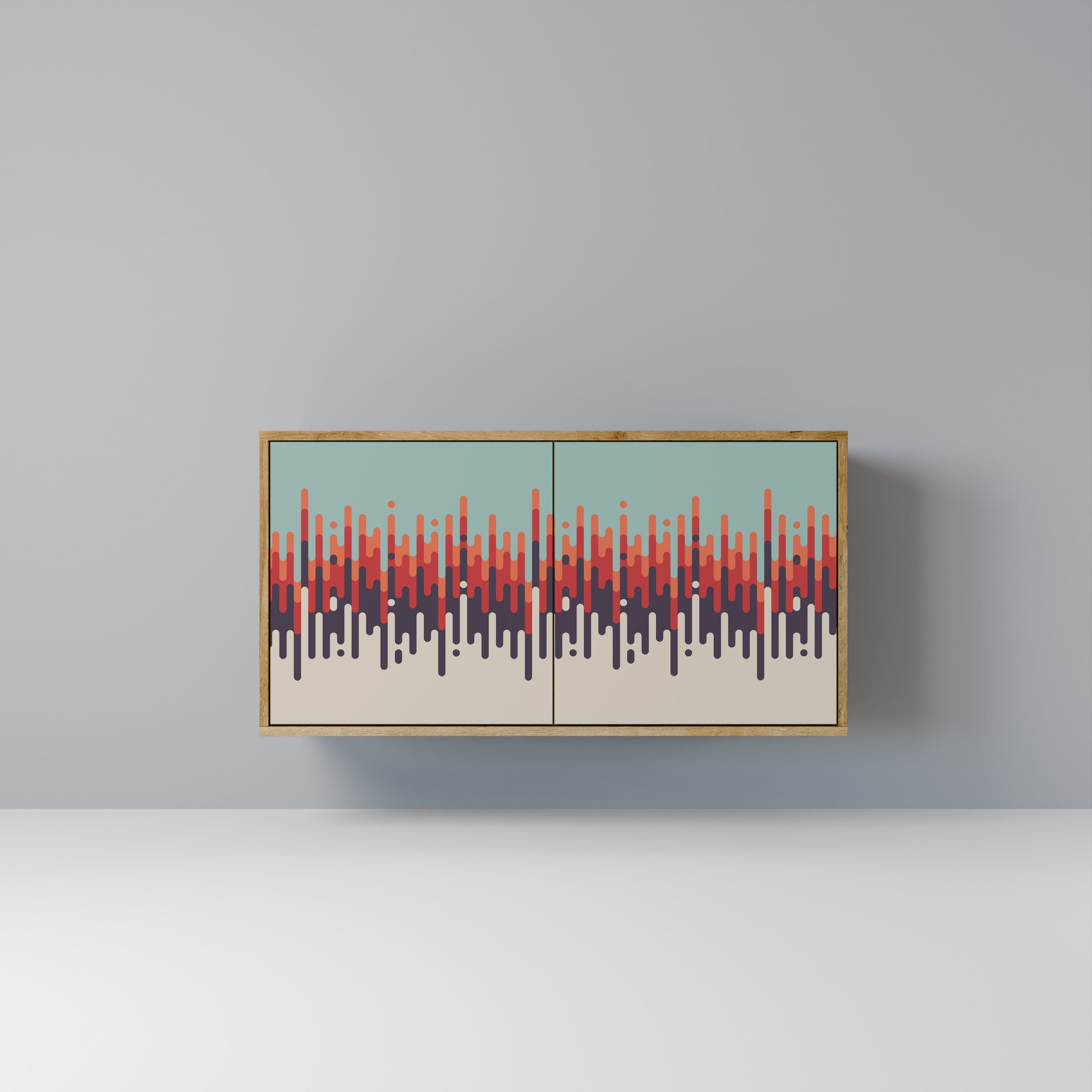 CHROMA CONTOURS Sideboard mit 2 Türen in Eichenoptik