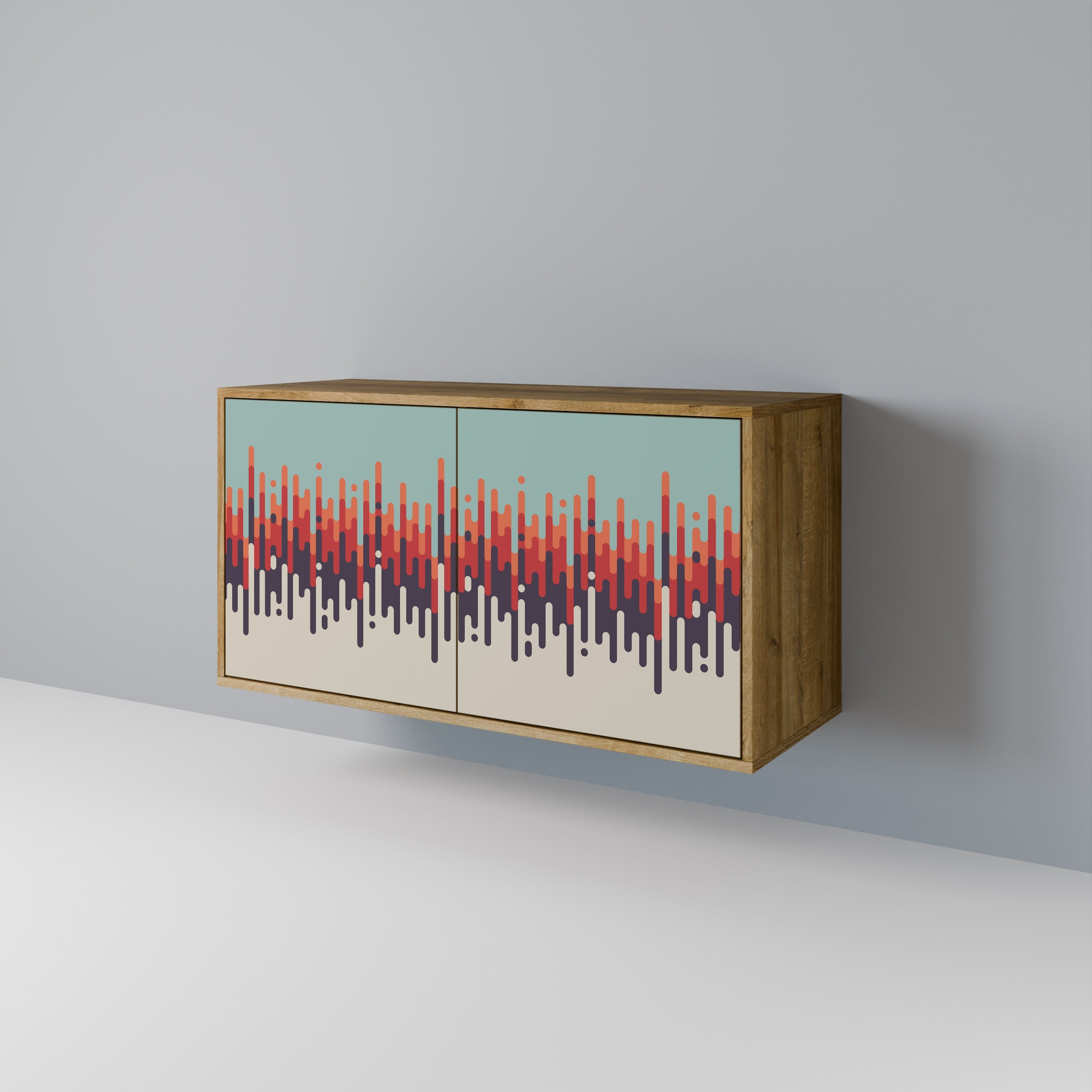 CHROMA CONTOURS Sideboard mit 2 Türen in Eichenoptik