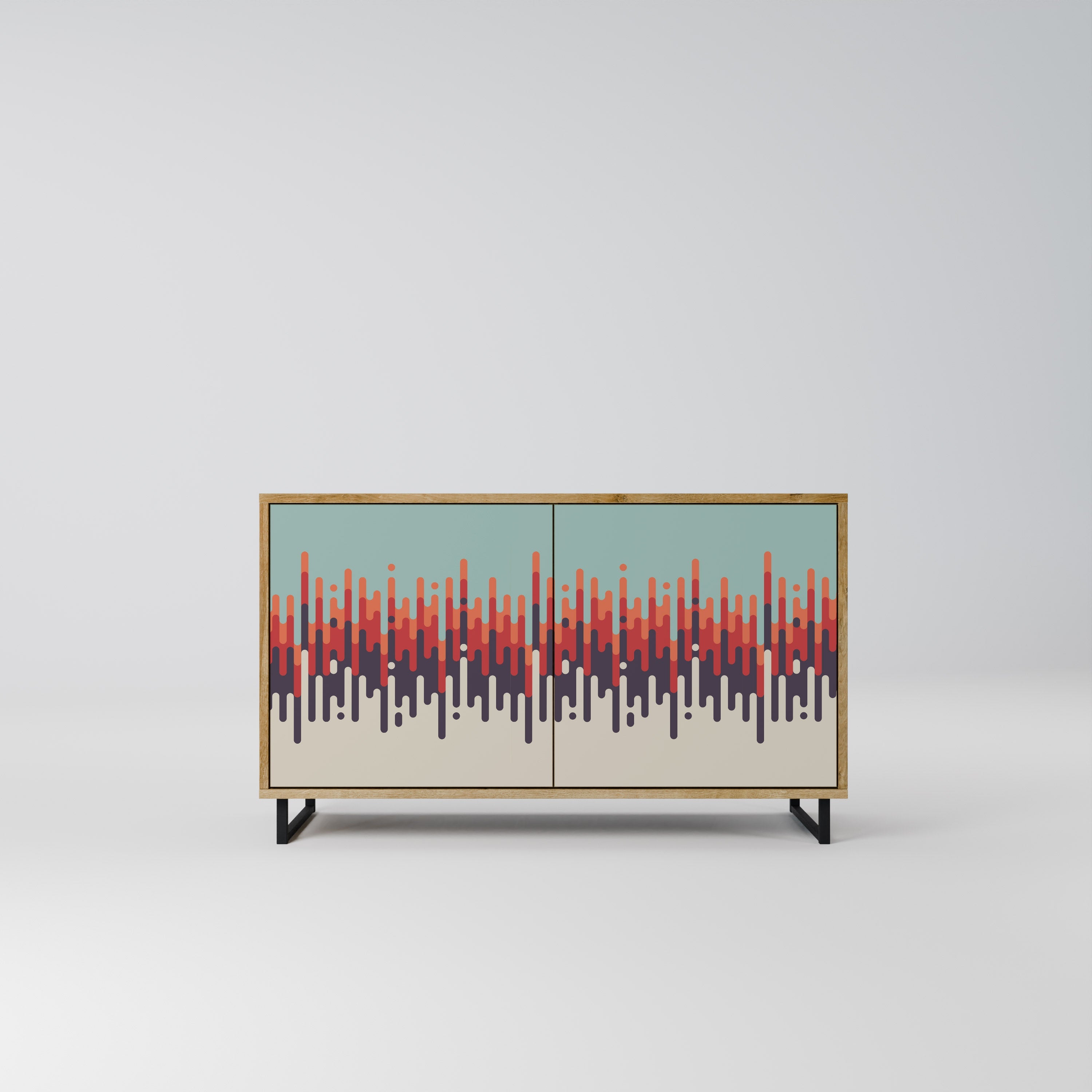 CHROMA CONTOURS Sideboard mit 2 Türen in Eichenoptik
