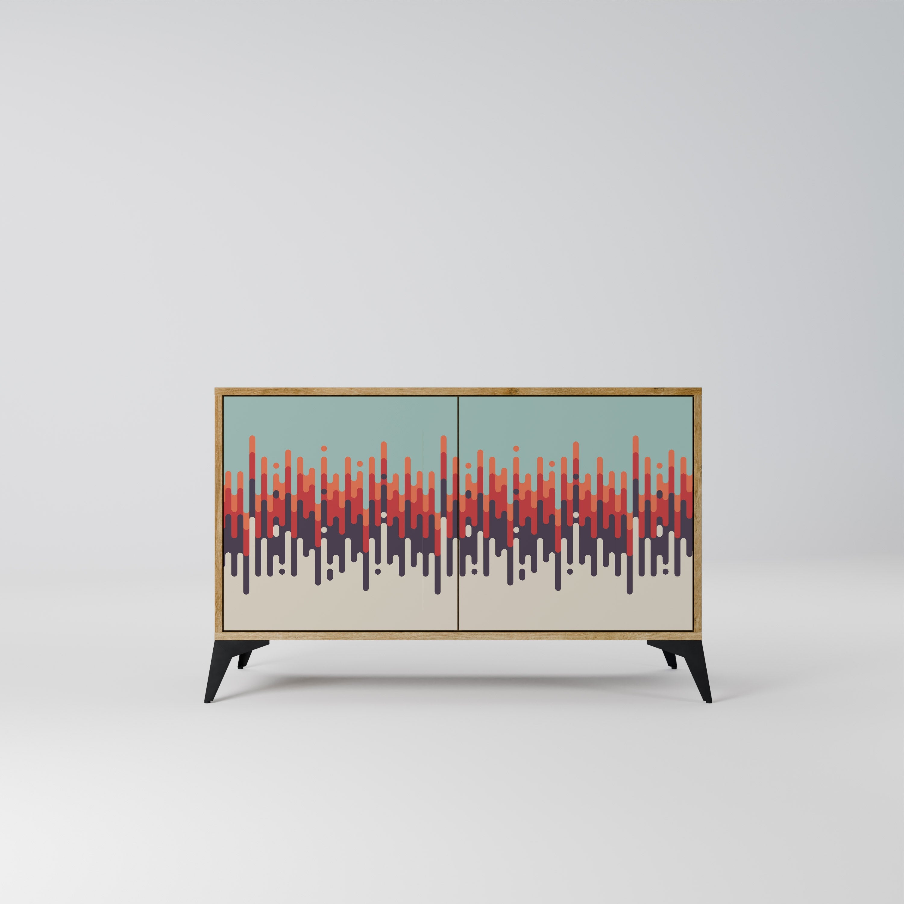 CHROMA CONTOURS Sideboard mit 2 Türen in Eichenoptik