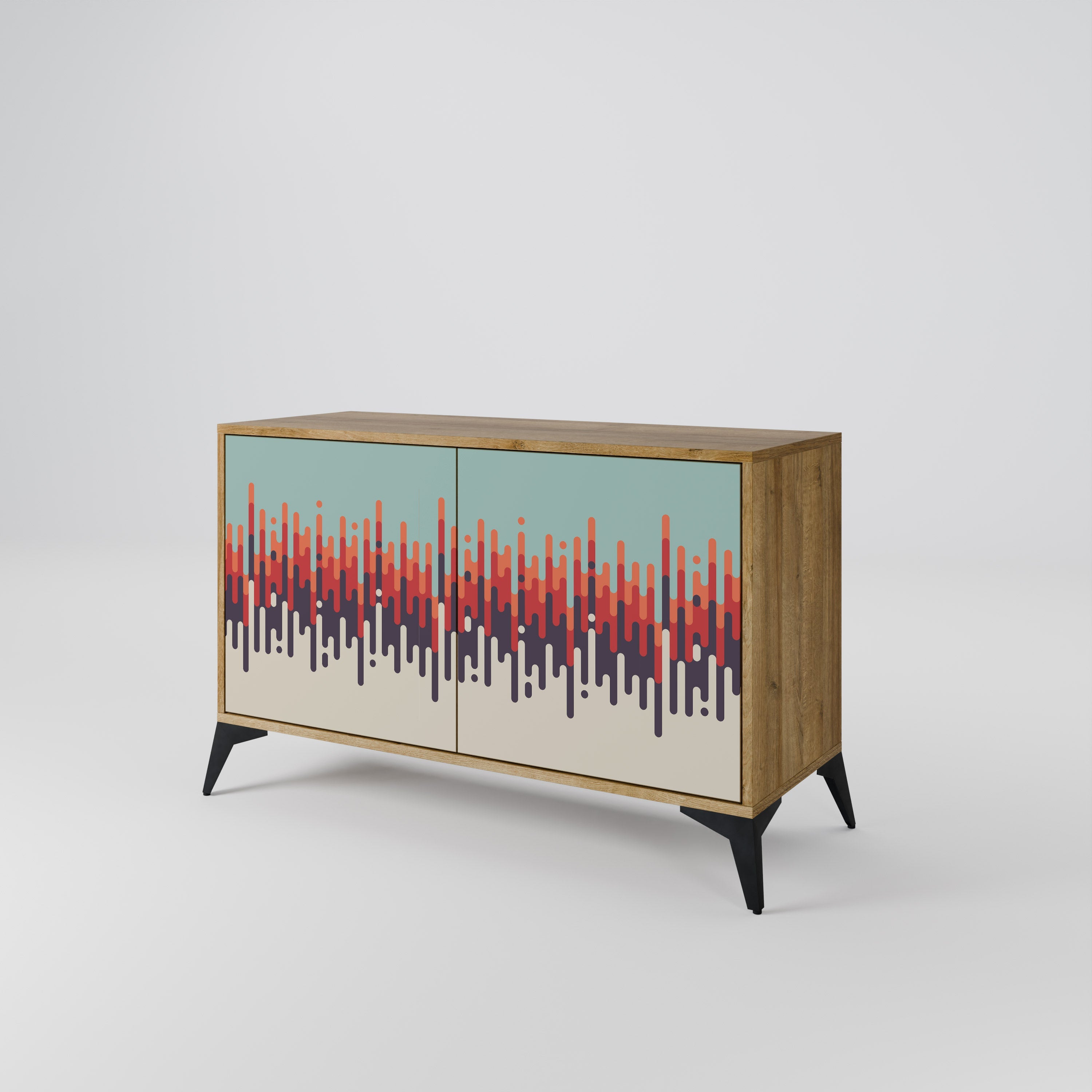 CHROMA CONTOURS Sideboard mit 2 Türen in Eichenoptik
