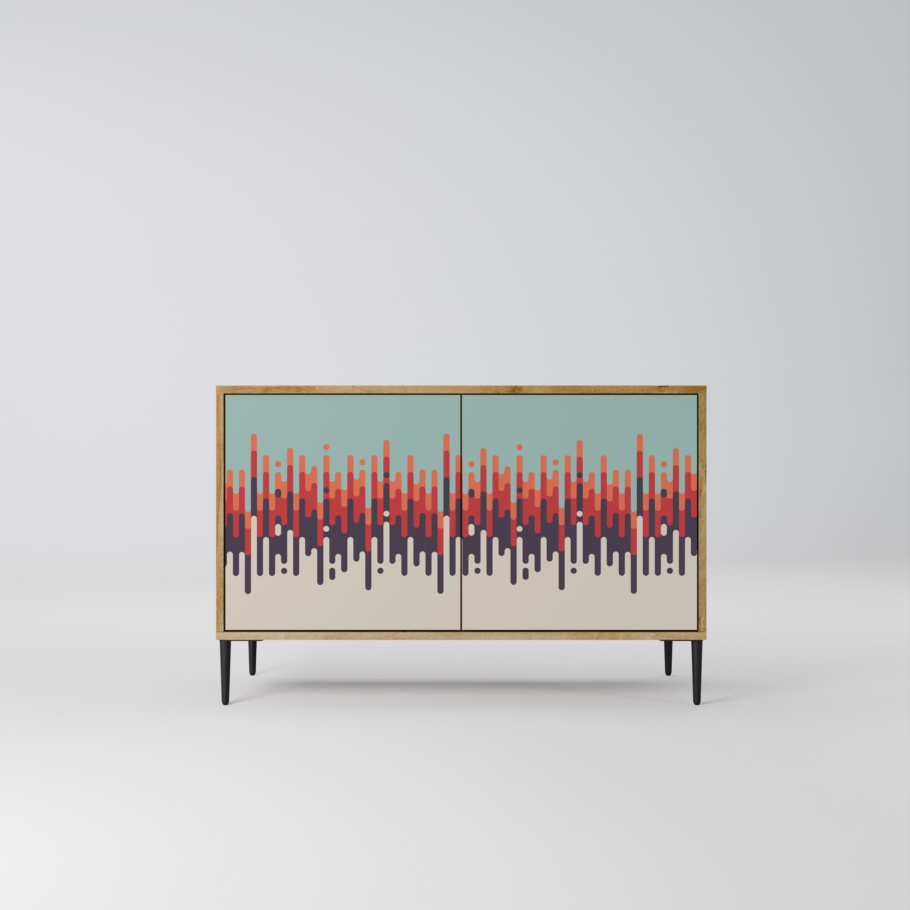 CHROMA CONTOURS Sideboard mit 2 Türen in Eichenoptik