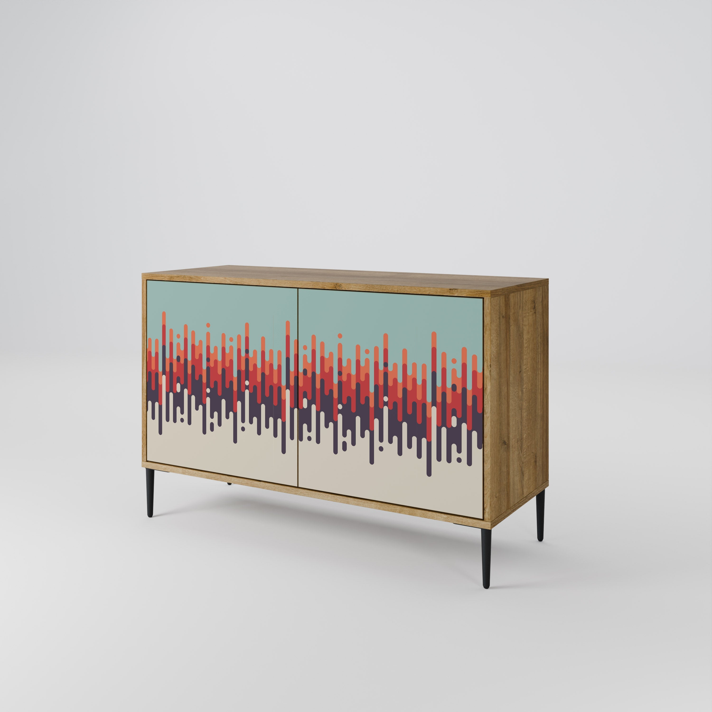 CHROMA CONTOURS Sideboard mit 2 Türen in Eichenoptik