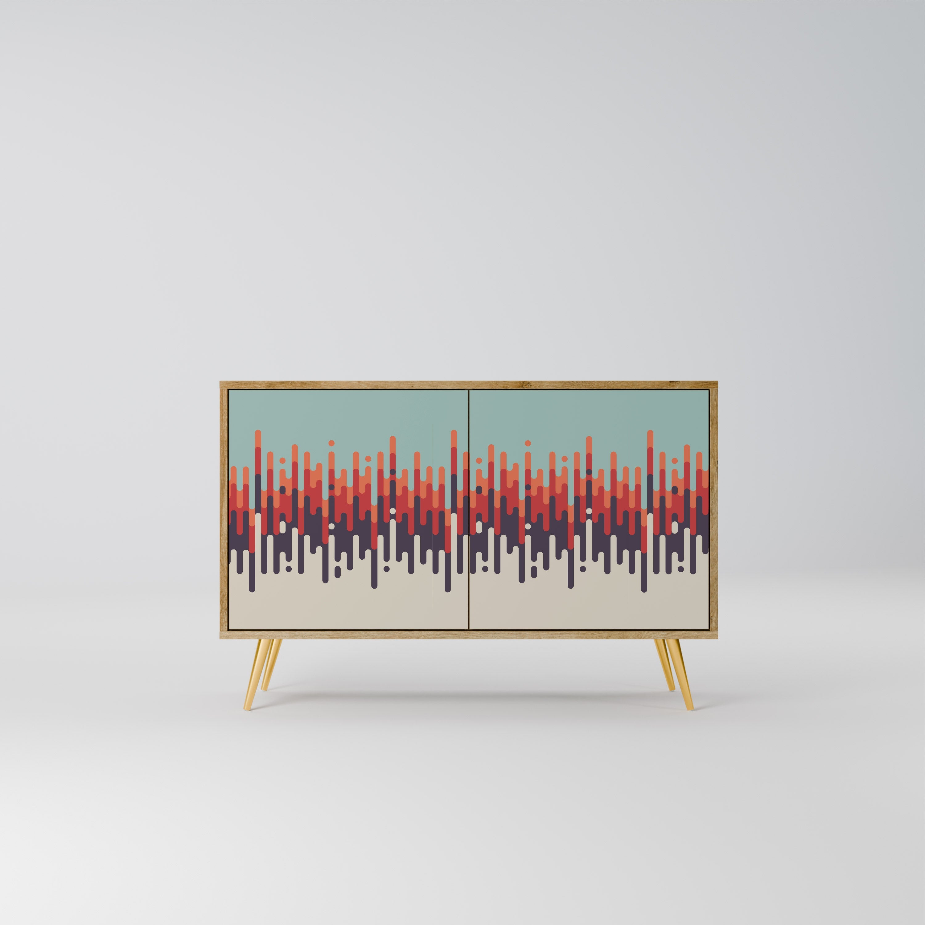 CHROMA CONTOURS Sideboard mit 2 Türen in Eichenoptik