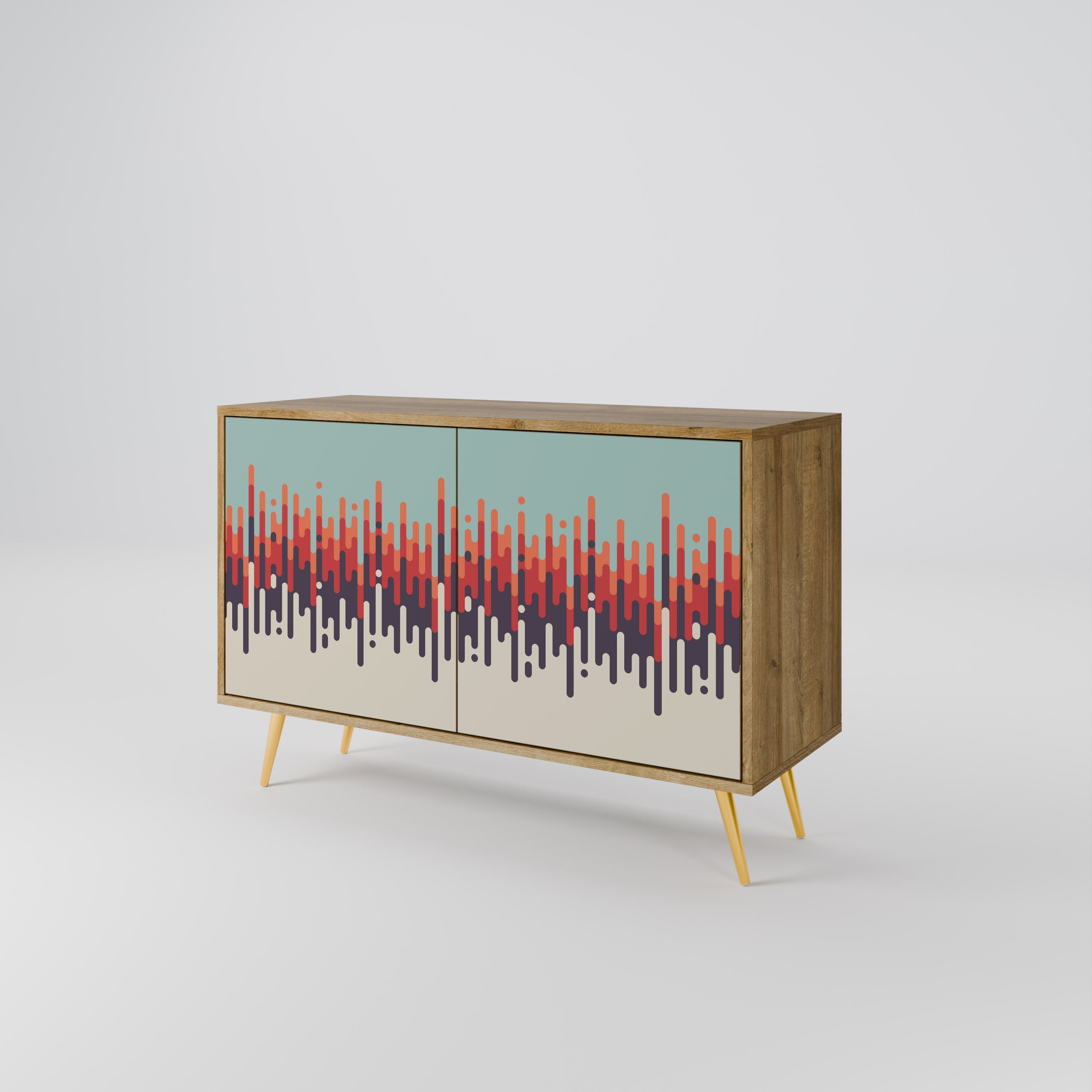 CHROMA CONTOURS Sideboard mit 2 Türen in Eichenoptik