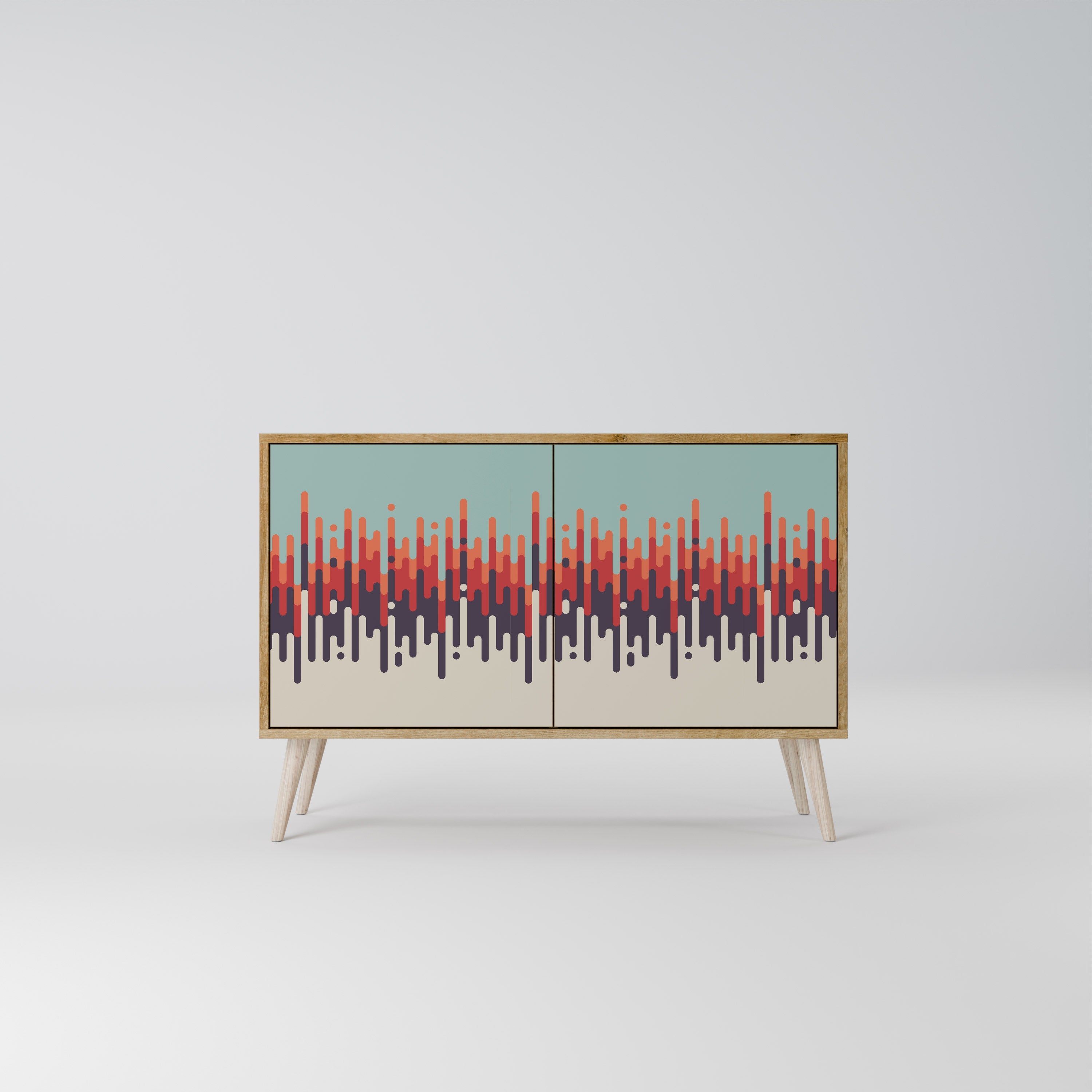 CHROMA CONTOURS Sideboard mit 2 Türen in Eichenoptik