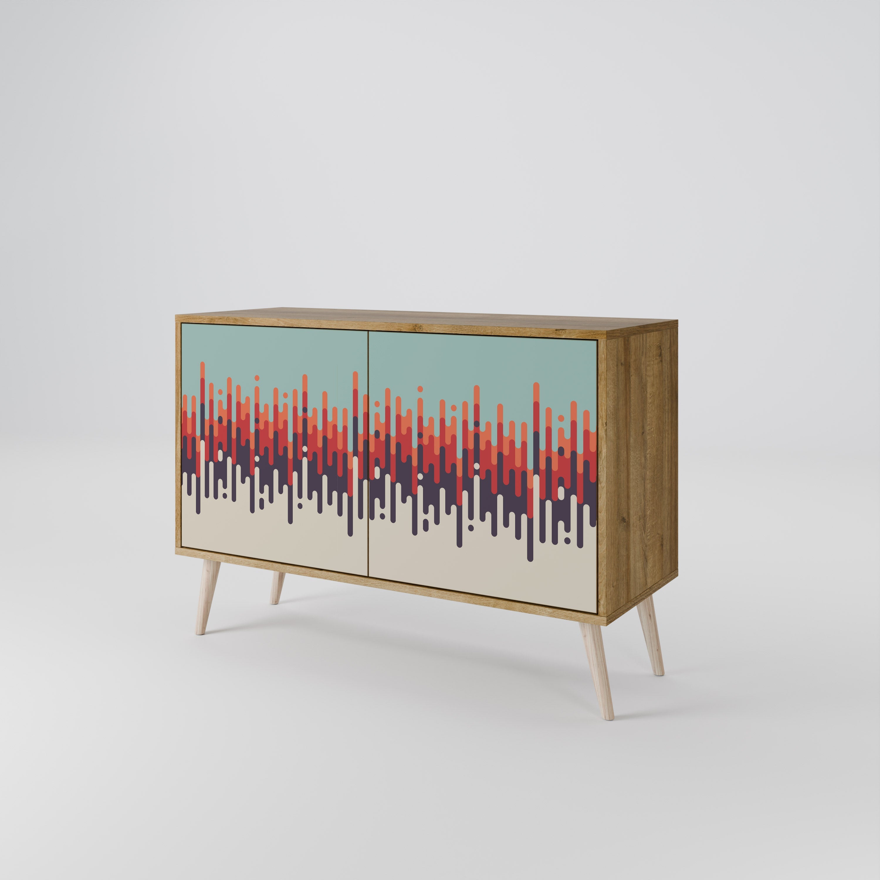 CHROMA CONTOURS Sideboard mit 2 Türen in Eichenoptik