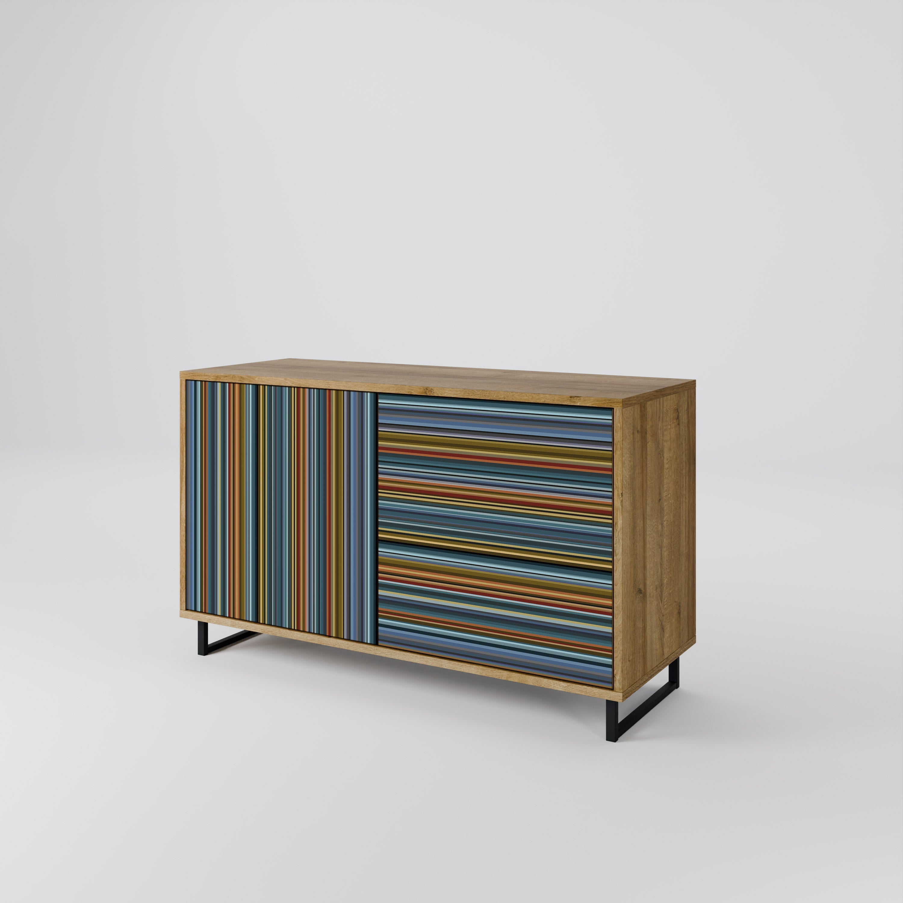 LINEOUT SPECTRUM Sideboard mit 2 Türen in Eichenoptik