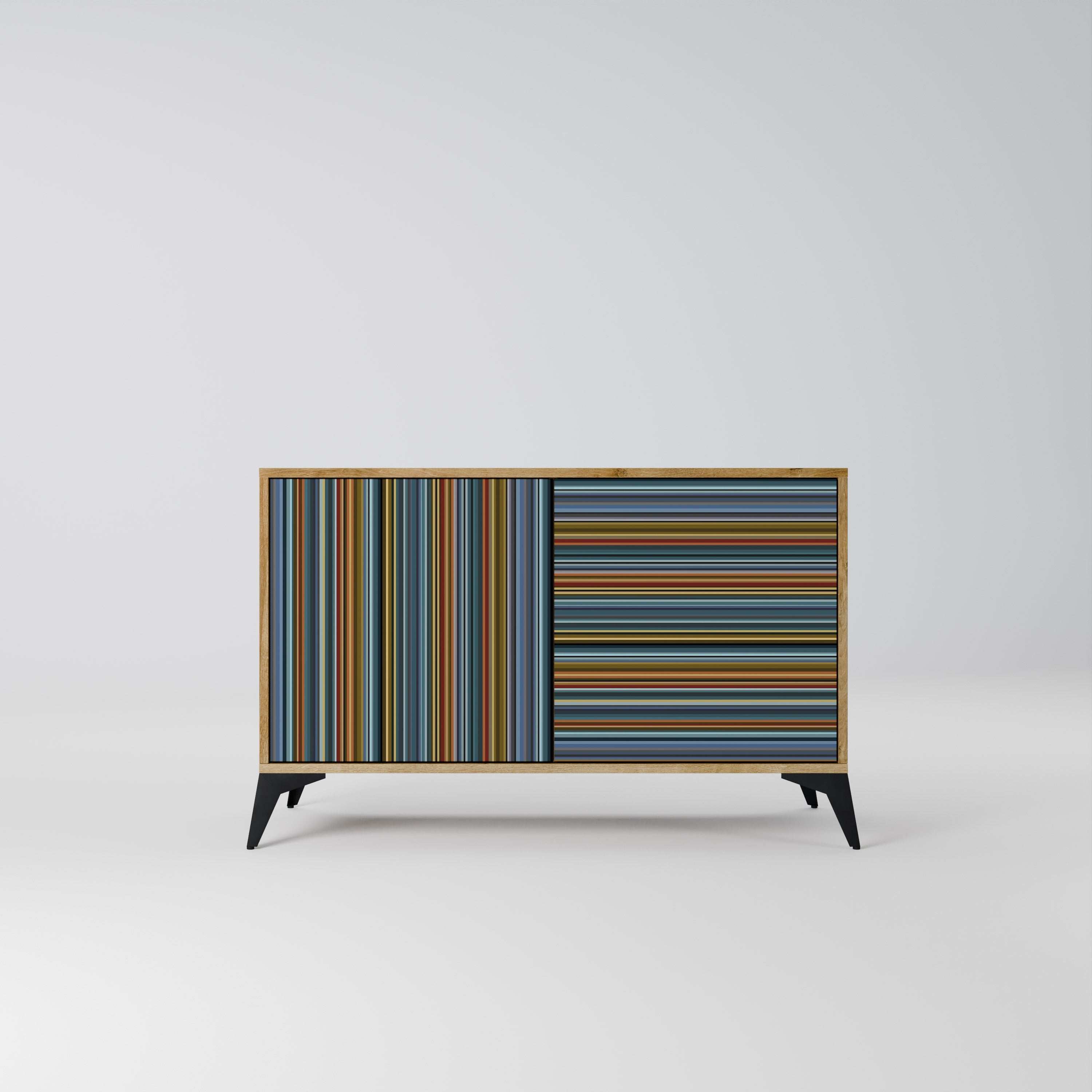 LINEOUT SPECTRUM Sideboard mit 2 Türen in Eichenoptik
