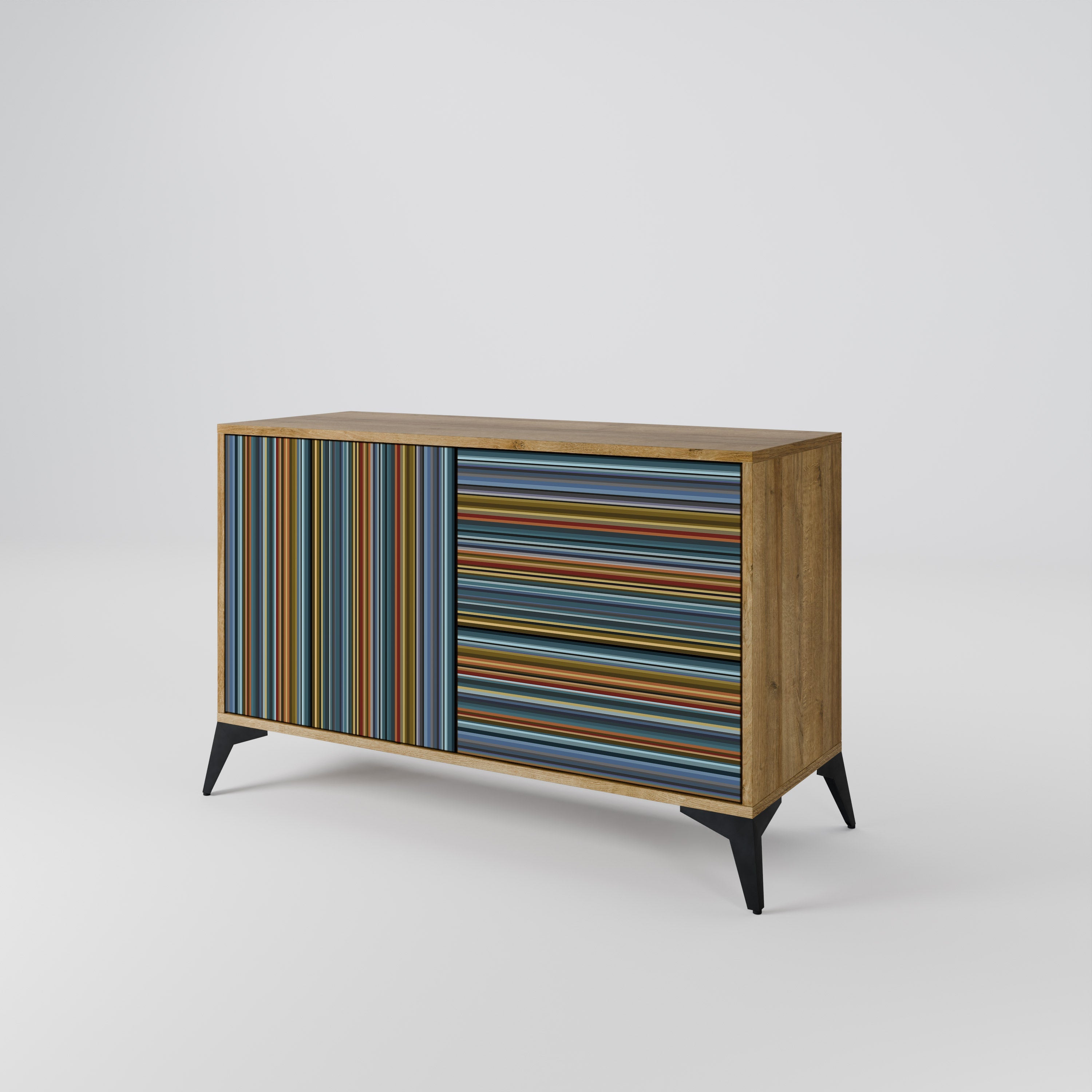 LINEOUT SPECTRUM Sideboard mit 2 Türen in Eichenoptik