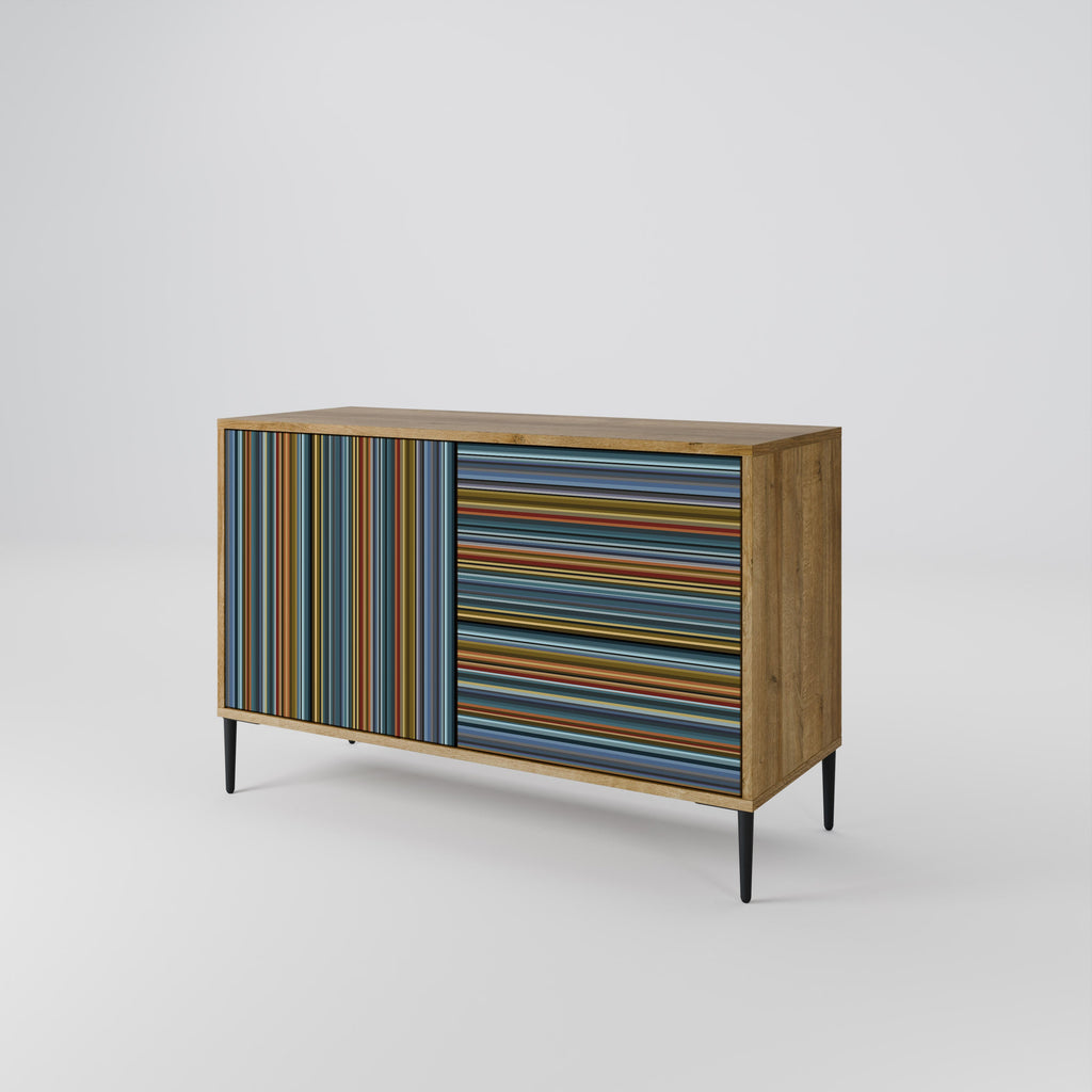 LINEOUT SPECTRUM Sideboard mit 2 Türen in Eichenoptik