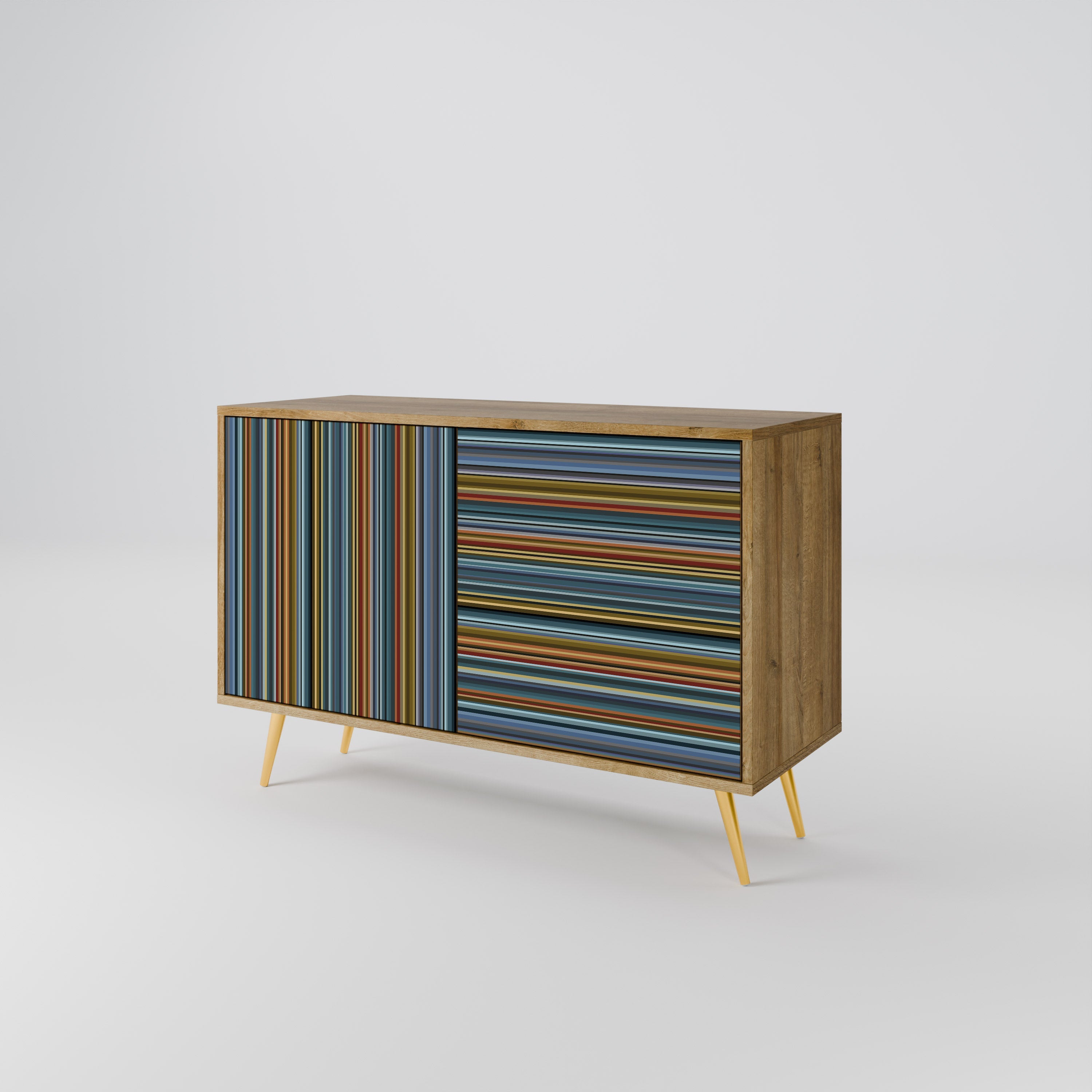 LINEOUT SPECTRUM Sideboard mit 2 Türen in Eichenoptik