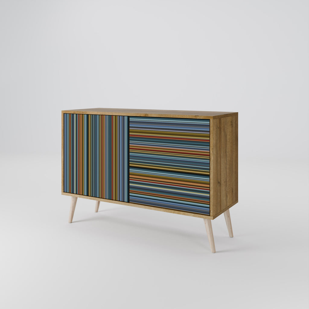 LINEOUT SPECTRUM Sideboard mit 2 Türen in Eichenoptik