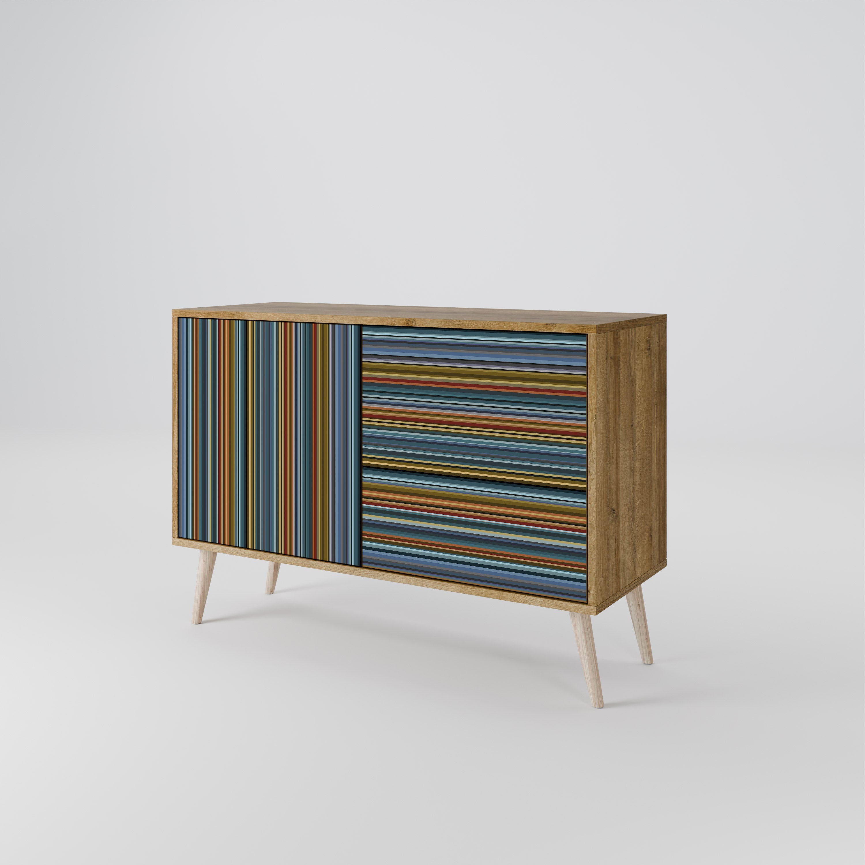 LINEOUT SPECTRUM Sideboard mit 2 Türen in Eichenoptik