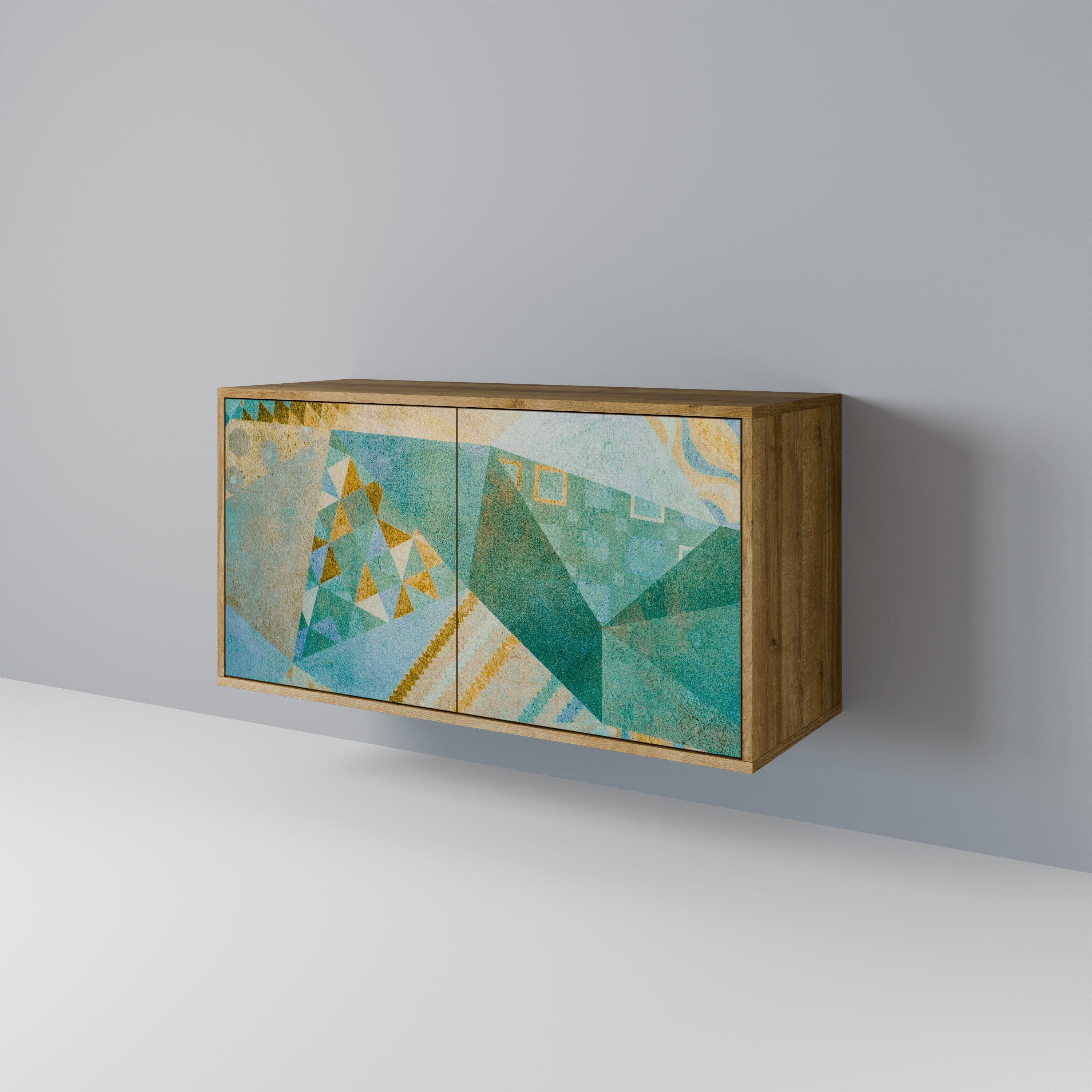 SPECTRUM SPLENDOR Sideboard mit 2 Türen in Eichenoptik