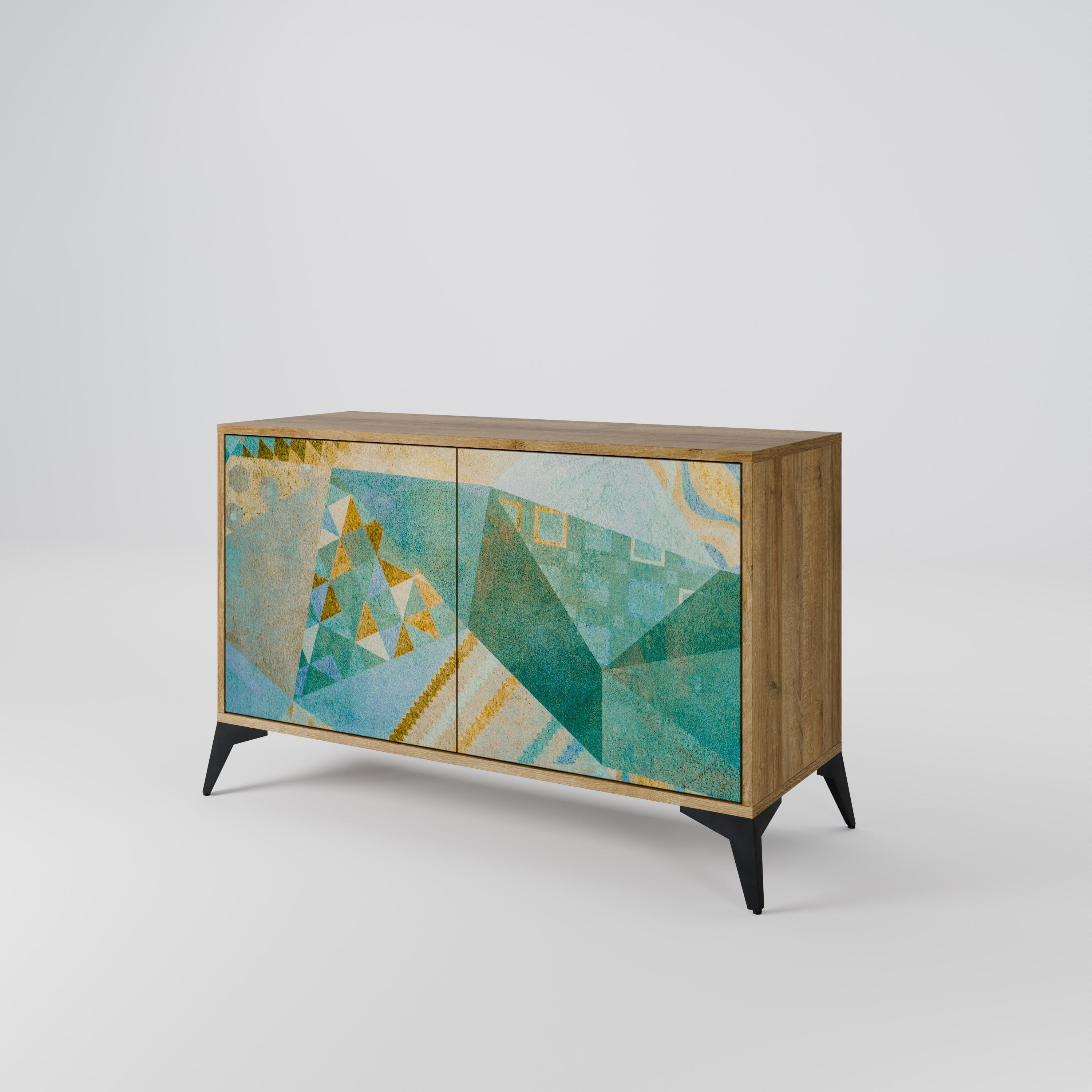 SPECTRUM SPLENDOR Sideboard mit 2 Türen in Eichenoptik