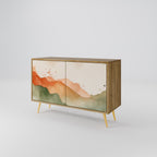 WATERCOLOUR PEAKS 2-Door Sideboard in Oak Effect
