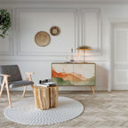 WATERCOLOUR PEAKS 2-Door Sideboard in Oak Effect