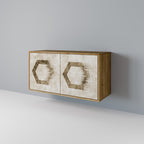 HEXAGONAL SHAPES Sideboard mit 2 Türen in Eiche-Optik