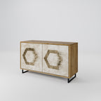 HEXAGONAL SHAPES Sideboard mit 2 Türen in Eiche-Optik