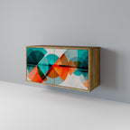 CIRCULAR RHAPSODY Sideboard mit 2 Türen in Eiche-Optik