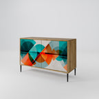 CIRCULAR RHAPSODY Sideboard mit 2 Türen in Eiche-Optik