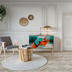 CIRCULAR RHAPSODY Sideboard mit 2 Türen in Eiche-Optik