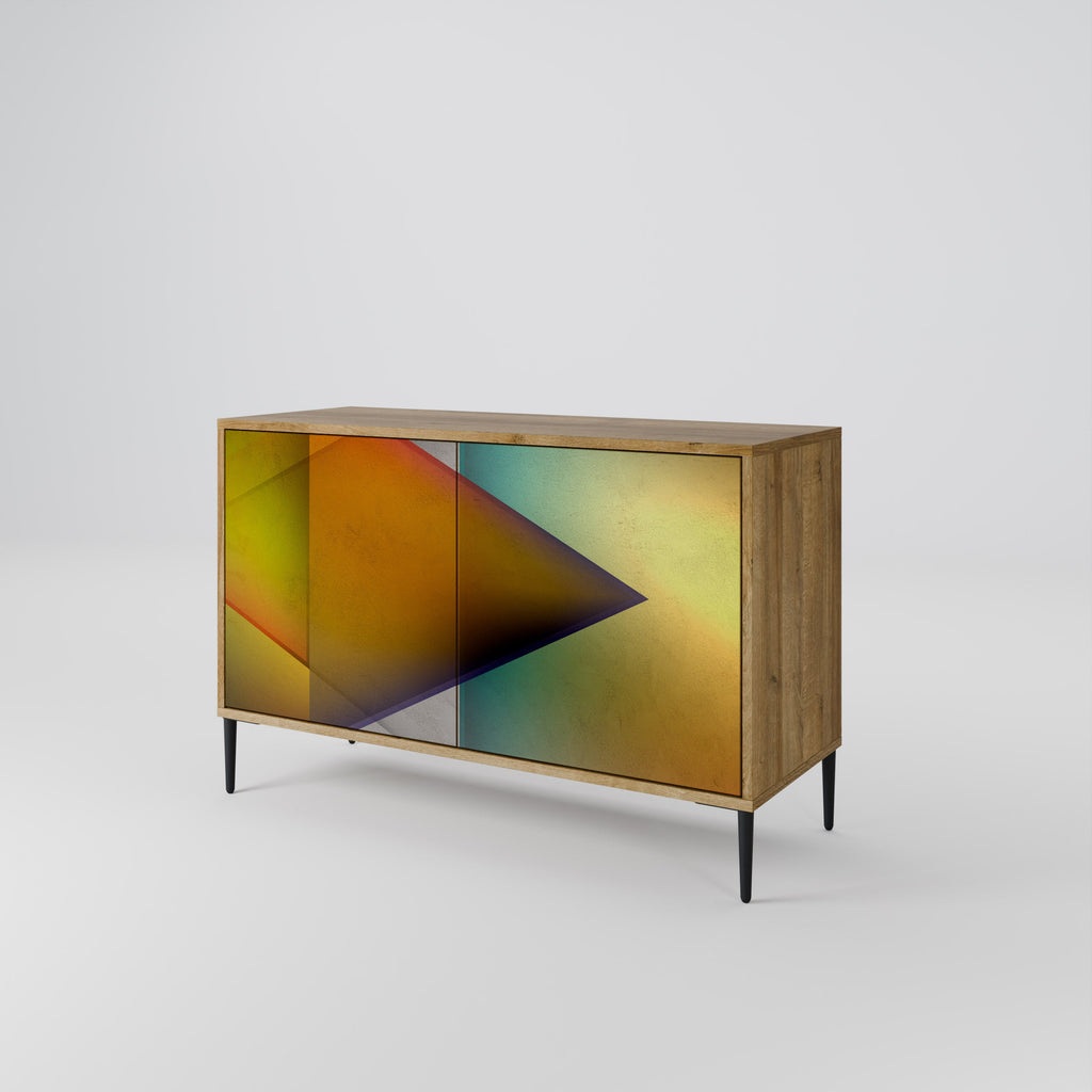 PIERCING SHARPNESS 2-türiges Sideboard in Eichenoptik