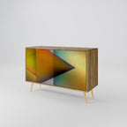 PIERCING SHARPNESS Sideboard mit 2 Türen in Eiche-Optik