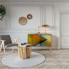 PIERCING SHARPNESS Sideboard mit 2 Türen in Eiche-Optik