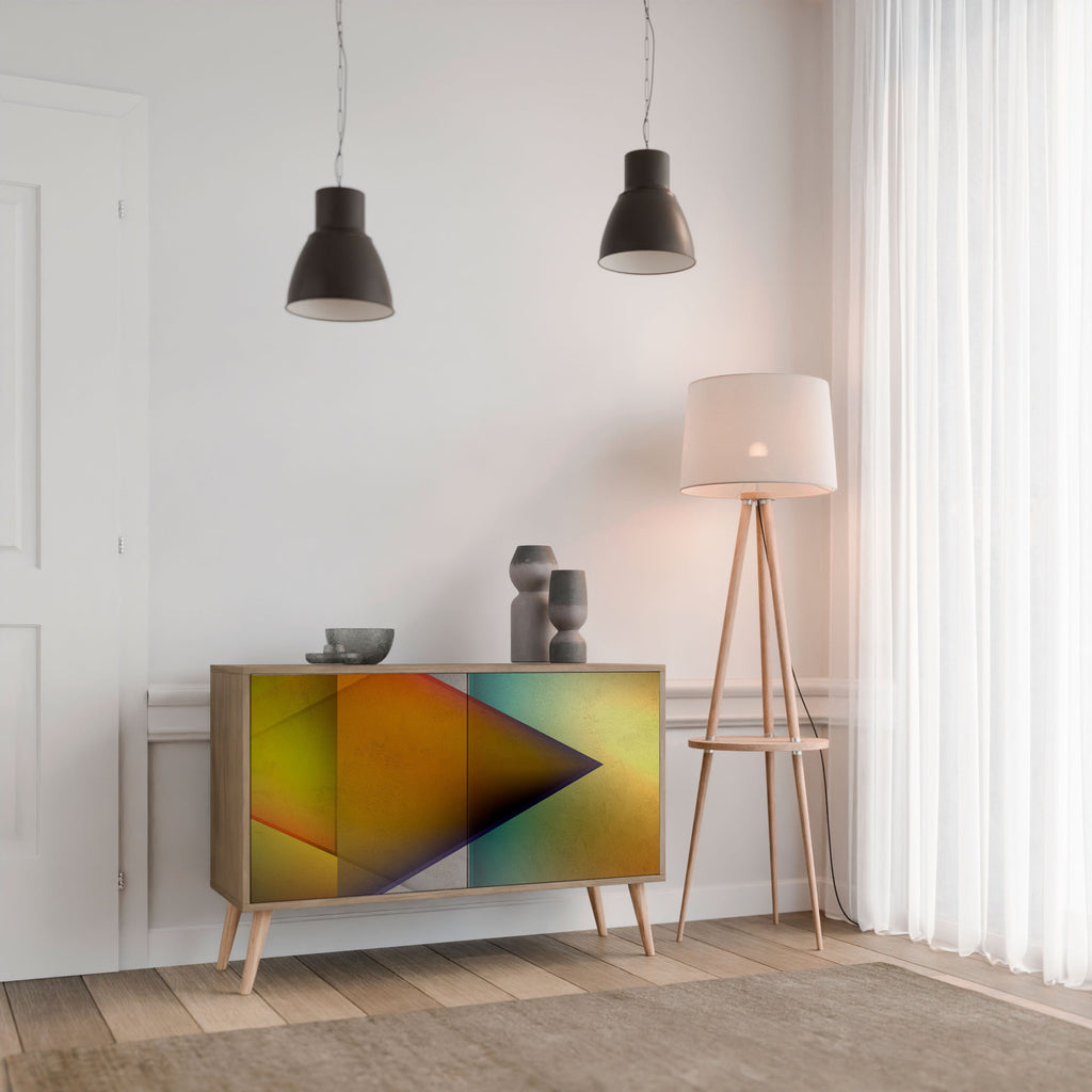 PIERCING SHARPNESS 2-türiges Sideboard in Eichenoptik