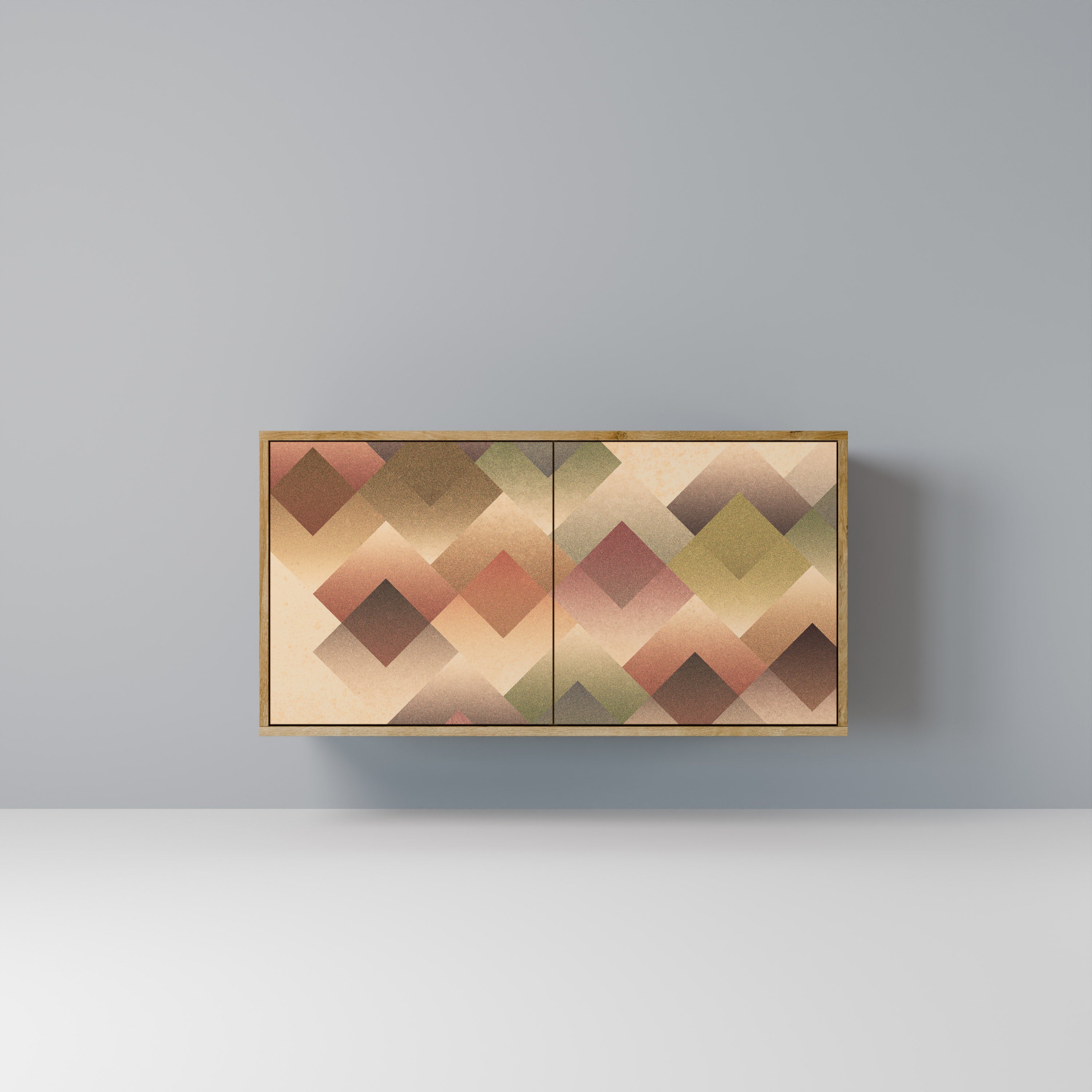 GEOMETRIC FUSION Sideboard mit 2 Türen in Eichenoptik
