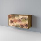 GEOMETRIC FUSION 2-Door Sideboard in Oak Effect