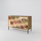 GEOMETRIC FUSION 2-Door Sideboard in Oak Effect