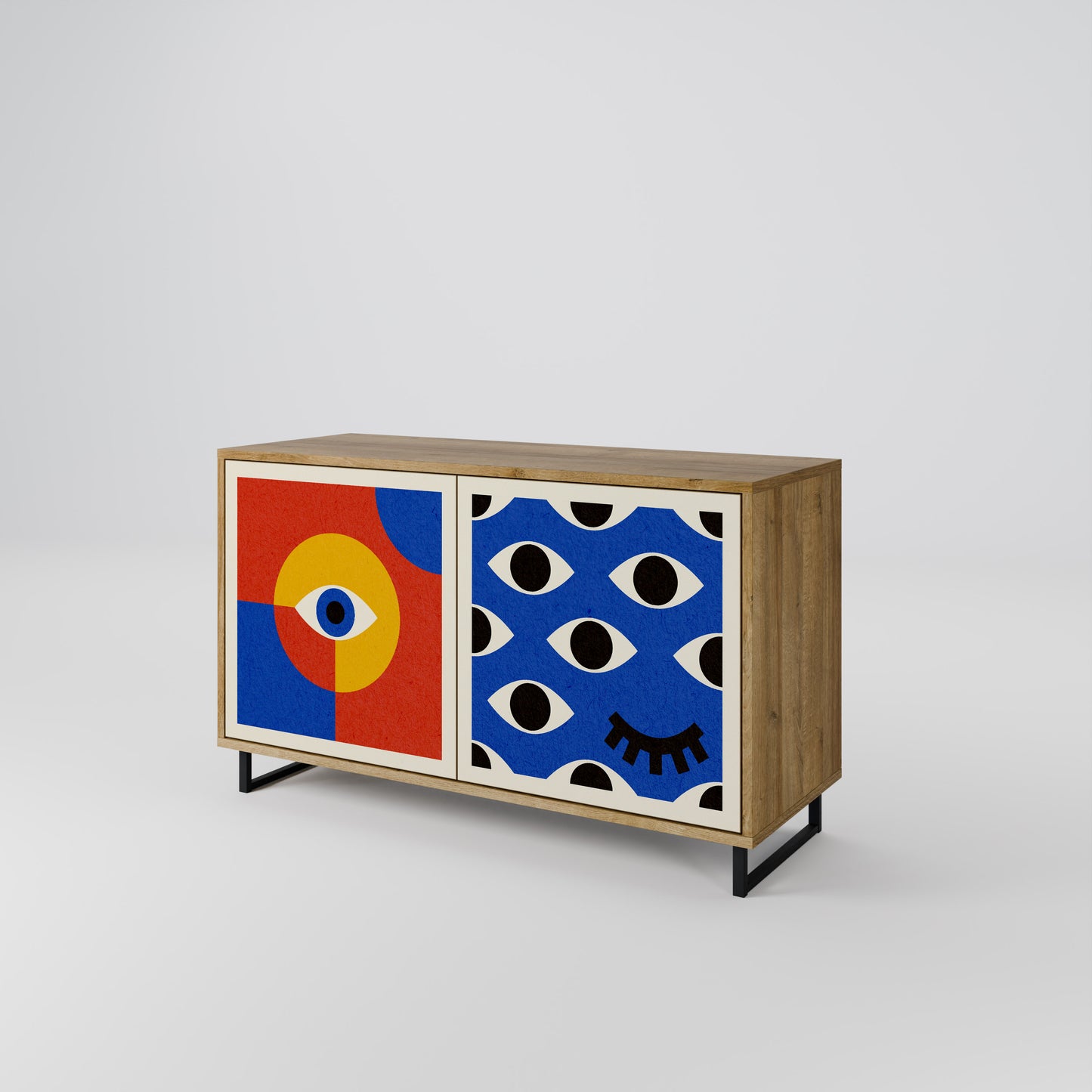 GEOMETRIC EYES 2-türiges Sideboard