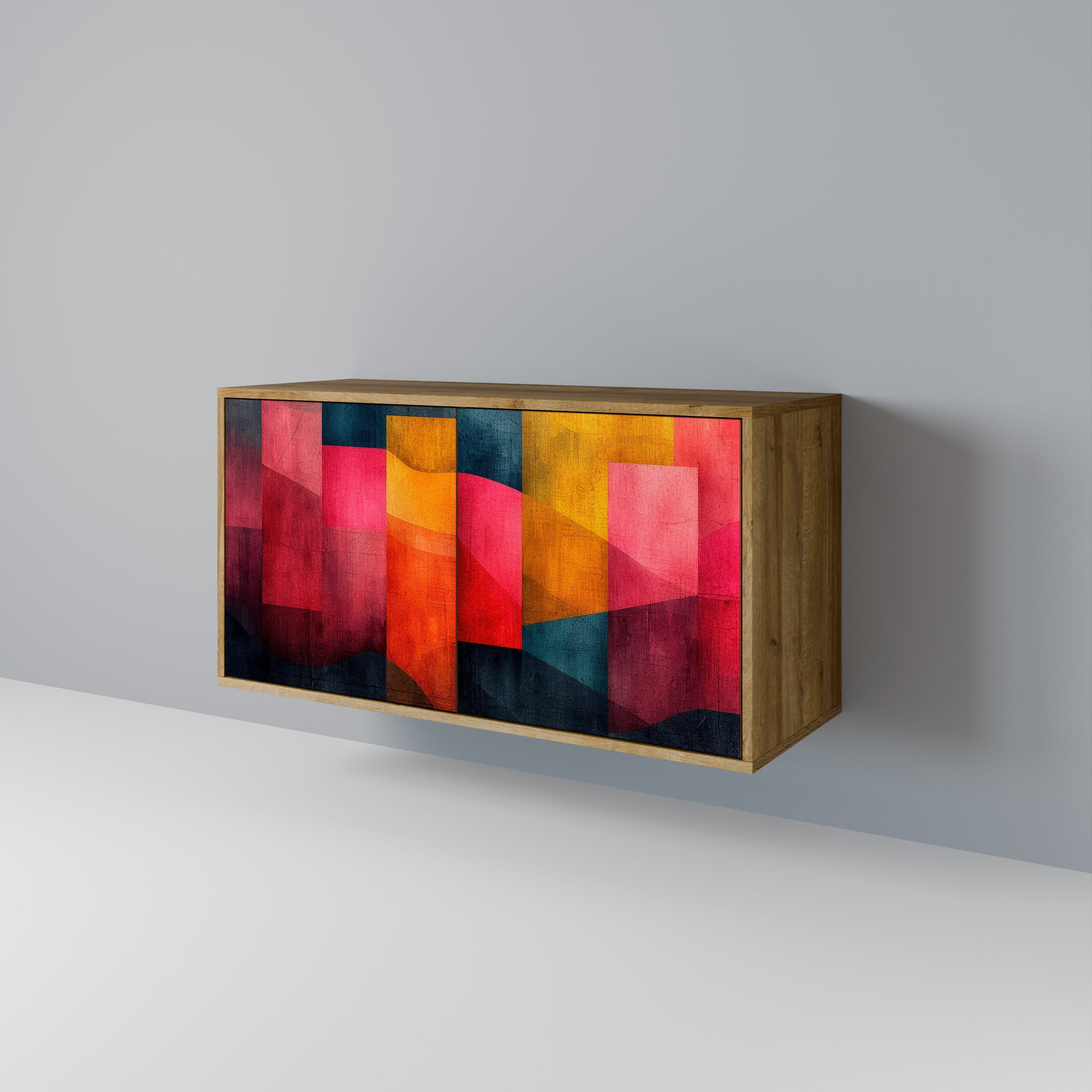 COLORFUL SOUNDS Sideboard mit 2 Türen in Eichenoptik